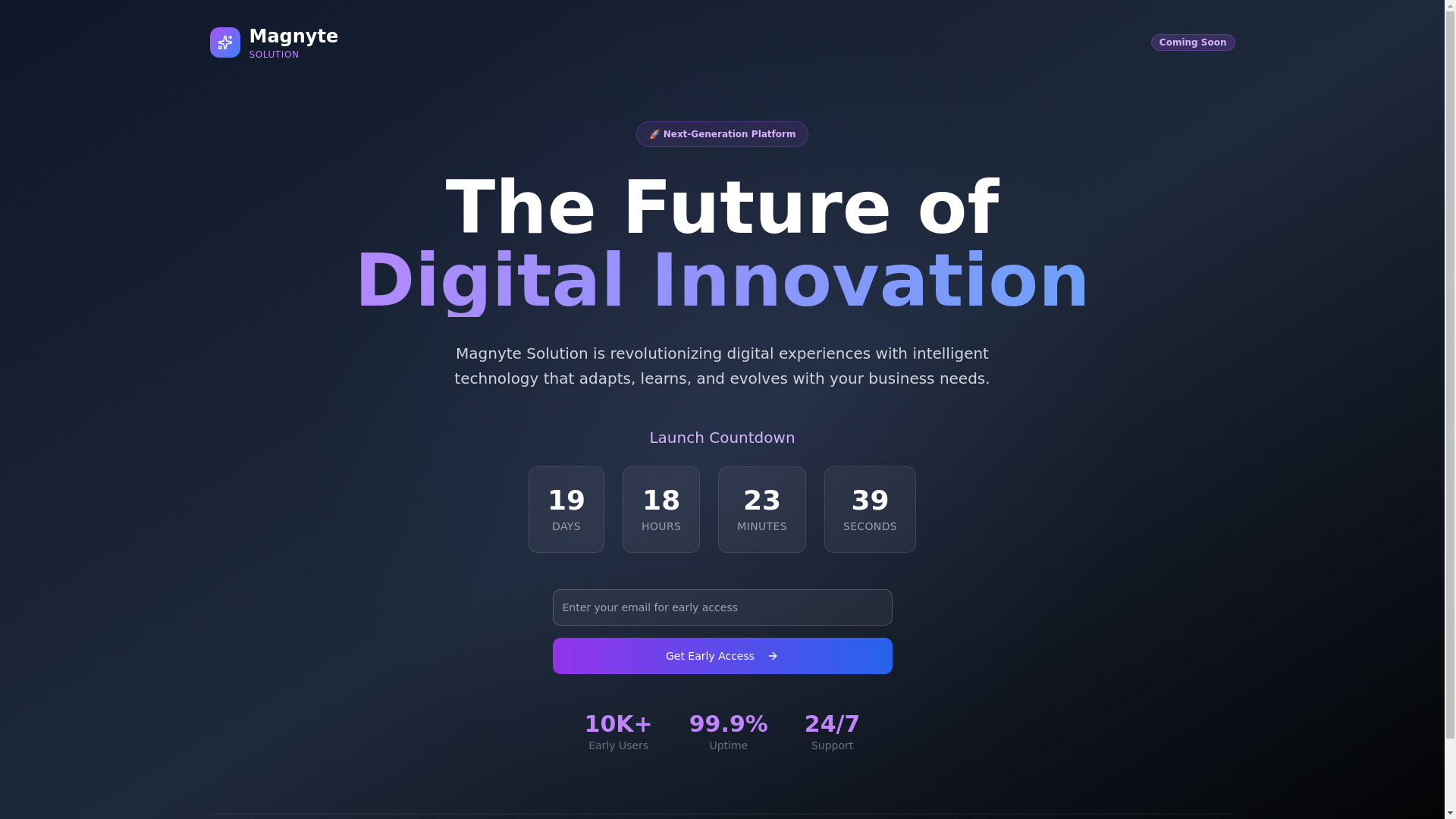 website screenshot of https://magnytesolution.pages.dev/