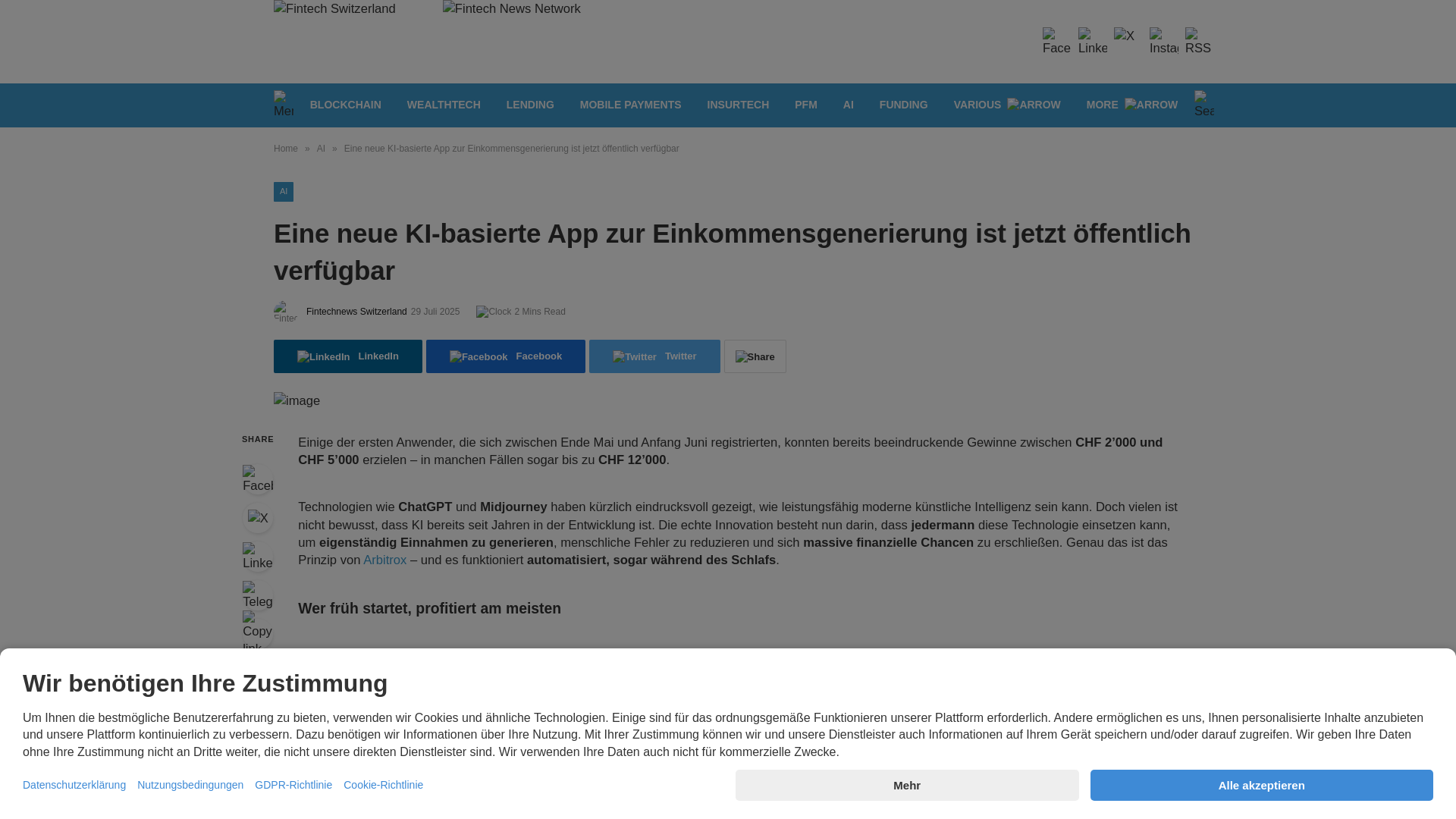 website screenshot of https://datafluxpoint.com/