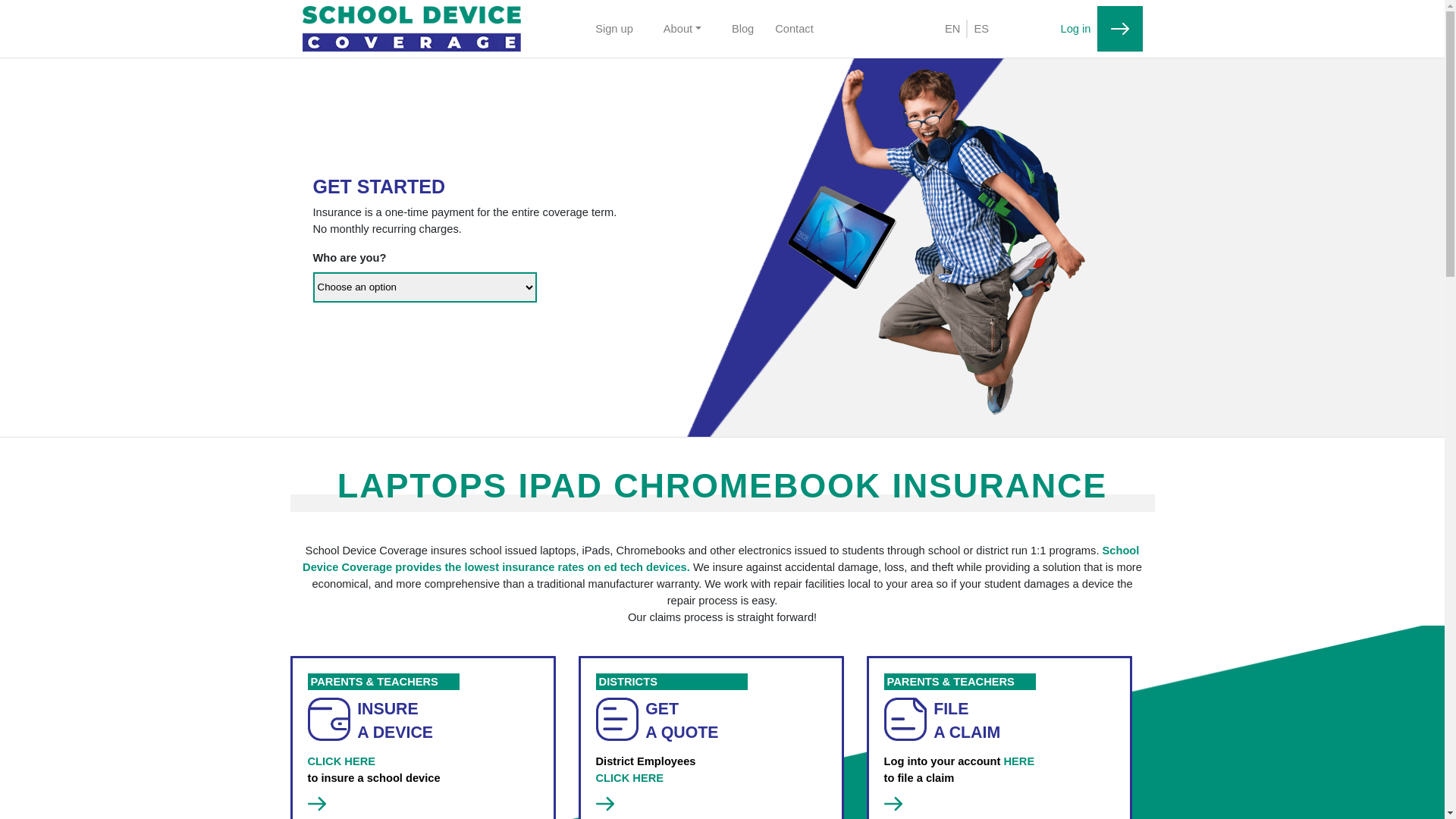 website screenshot of https://nowschooldevicecoverage.co/