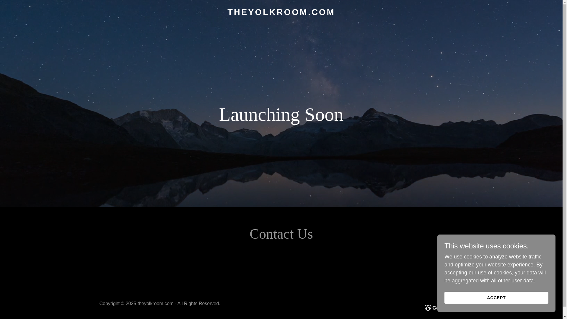 website screenshot of https://theyolkroom.com/
