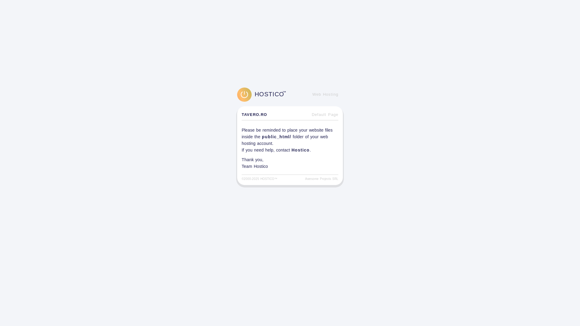 website screenshot of https://tavero.ro/