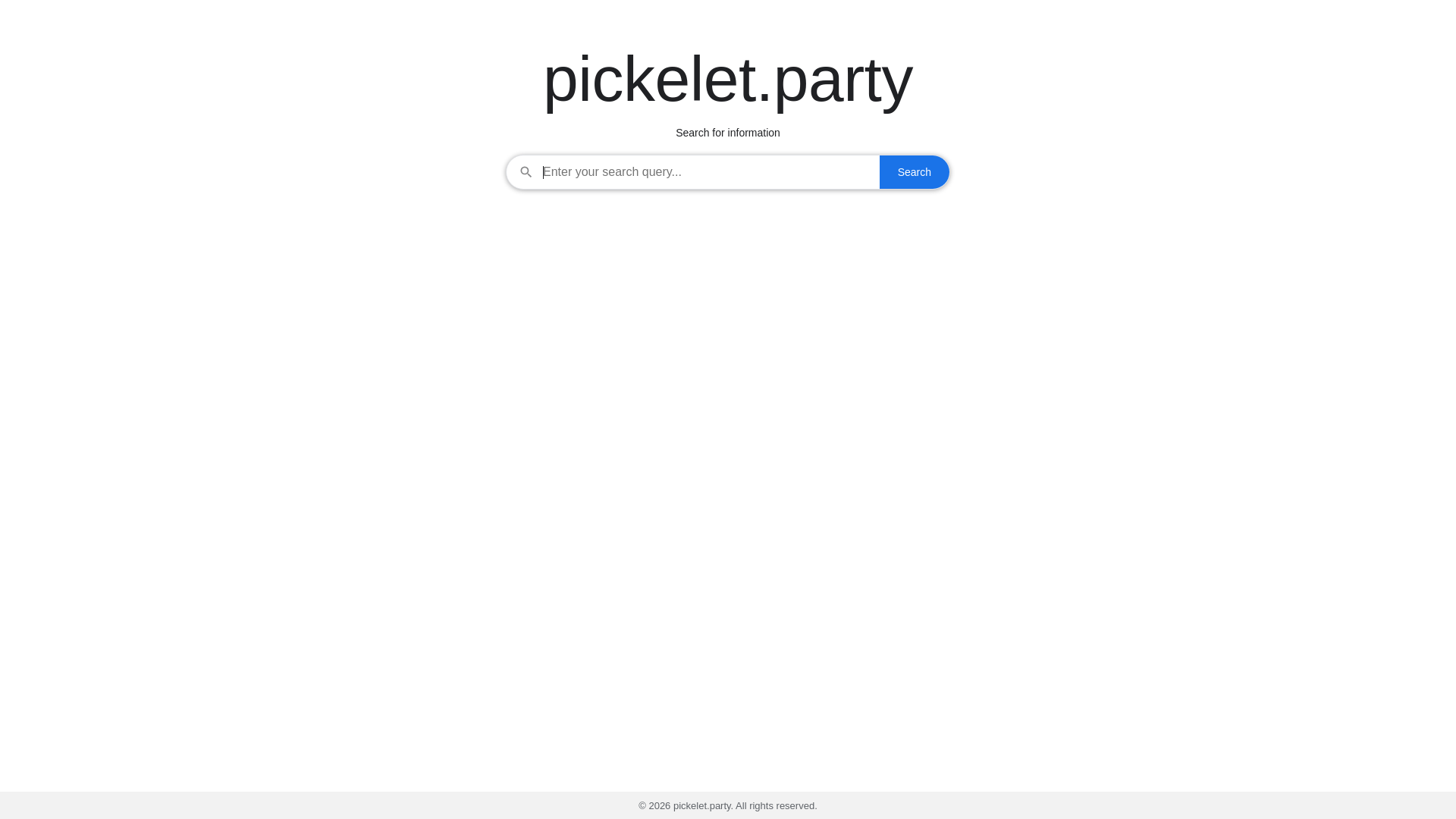 website screenshot of https://pickelet.party/