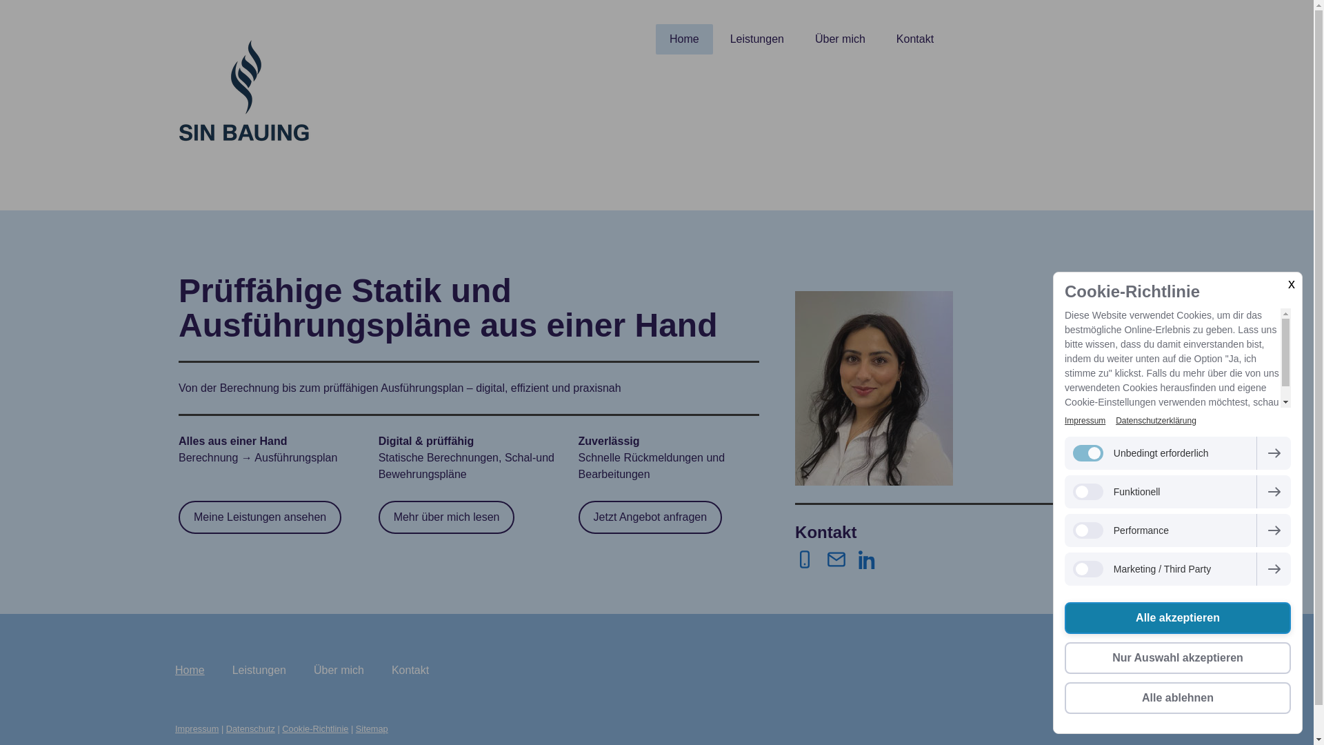 website screenshot of https://sinbauing.com/