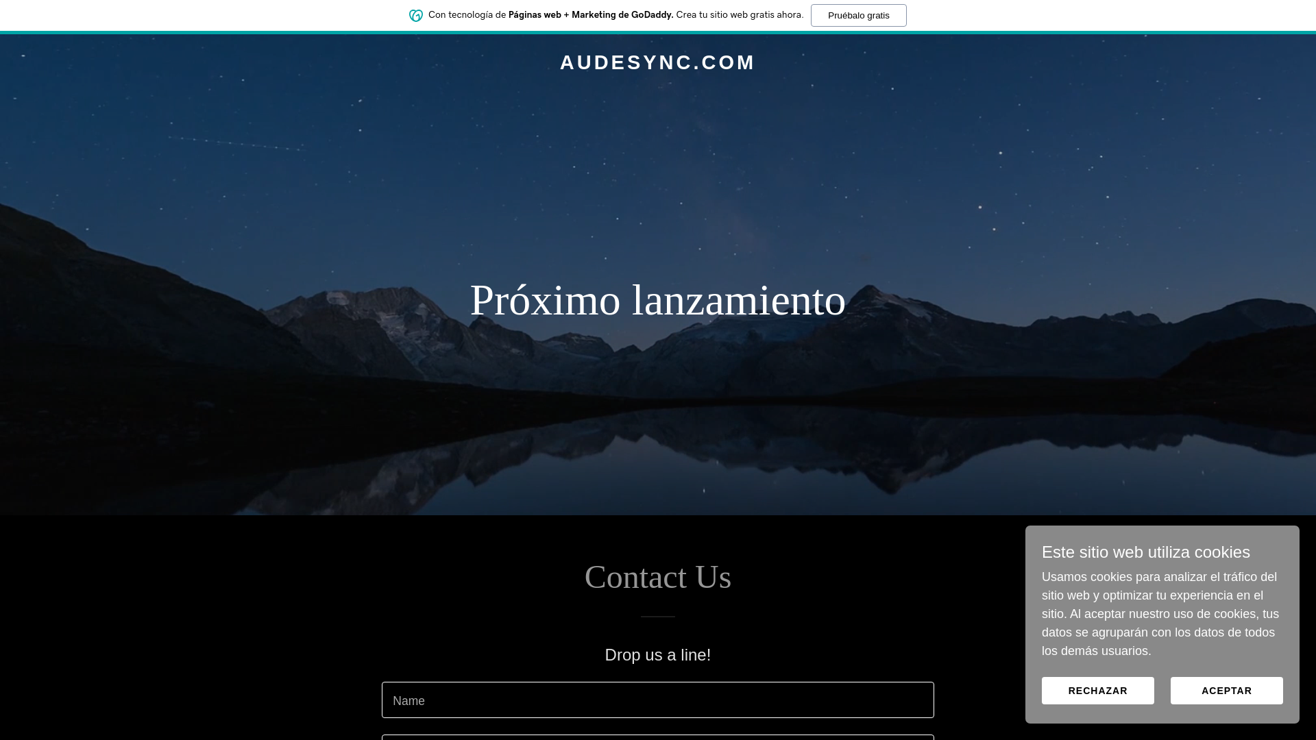 website screenshot of https://audesync.com/