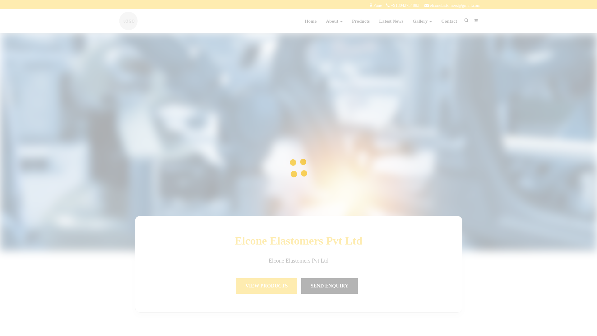 website screenshot of https://elcon-elastomers.com