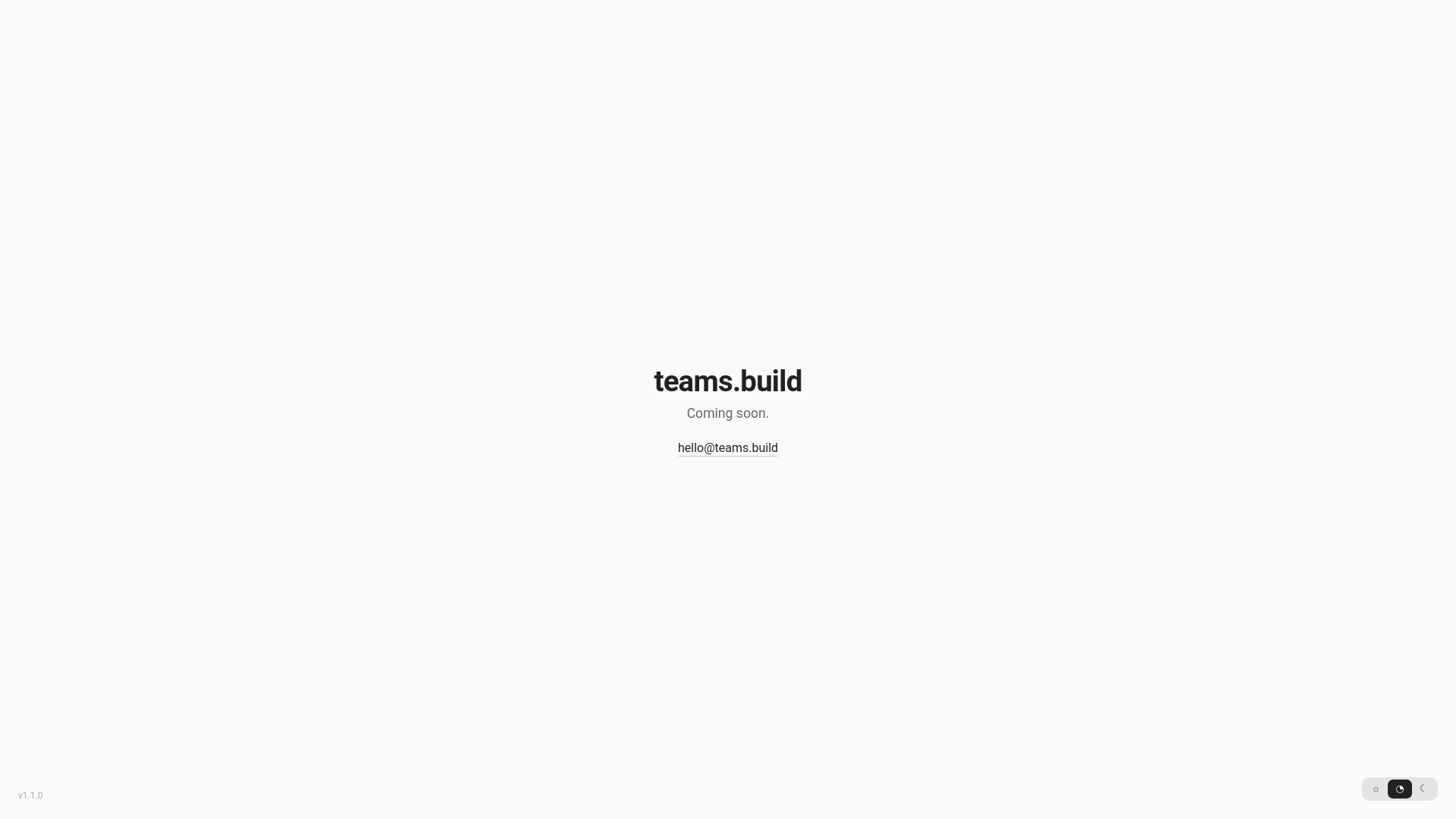 website screenshot of https://teams.build/
