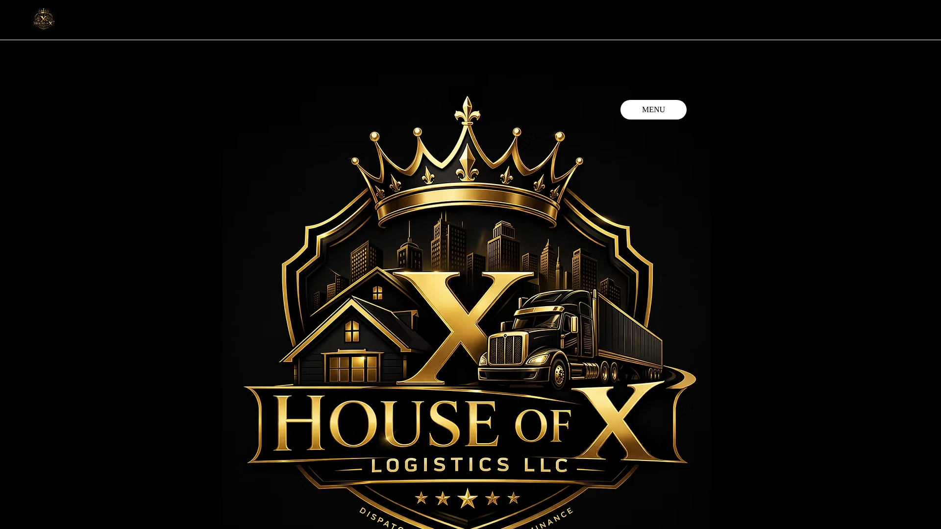 website screenshot of https://houseofxlogistics.net