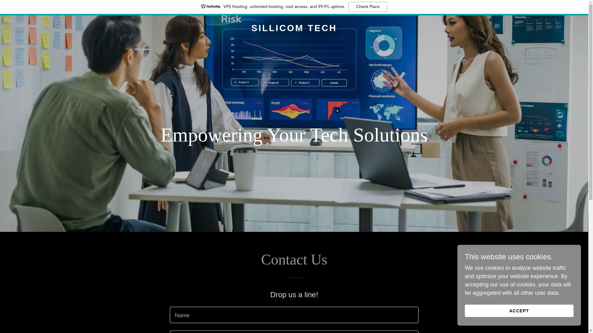 website screenshot of https://sillicomtech.online/