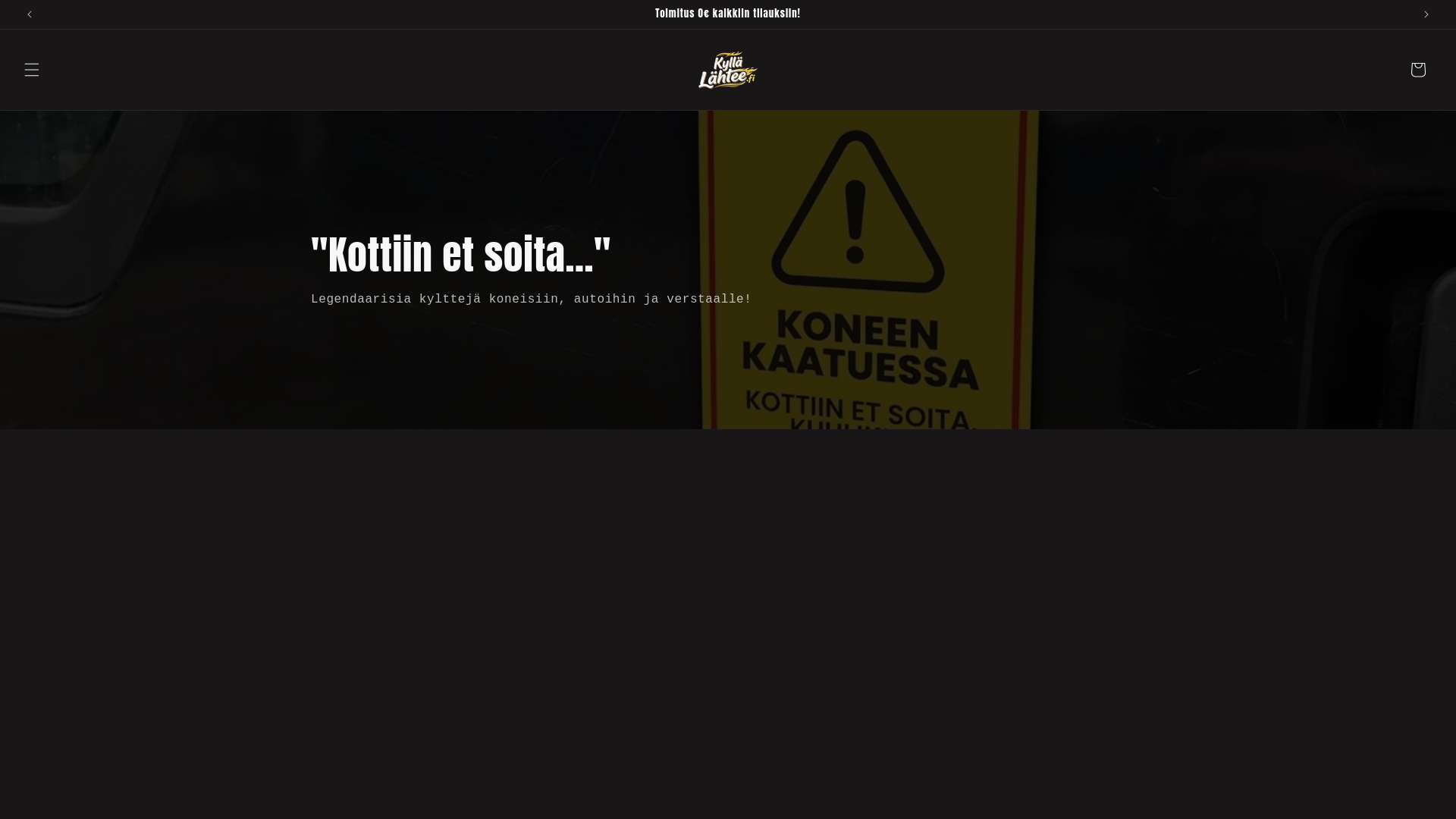 website screenshot of https://kyllalahtee.fi/
