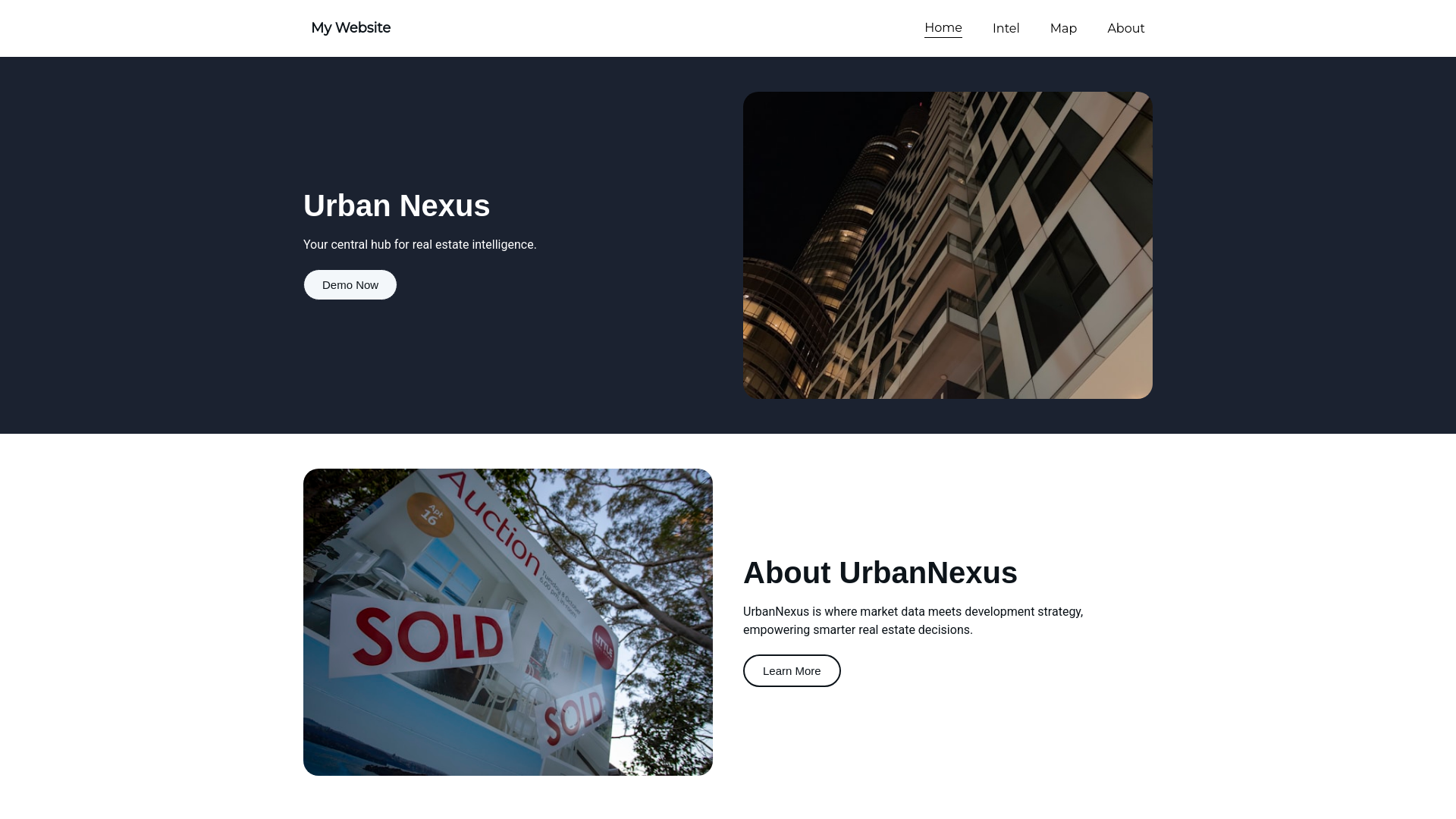 website screenshot of https://urbannexus.io/