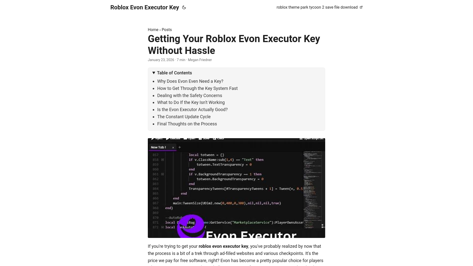 website screenshot of https://roblox-evon-executor-key.pages.dev/