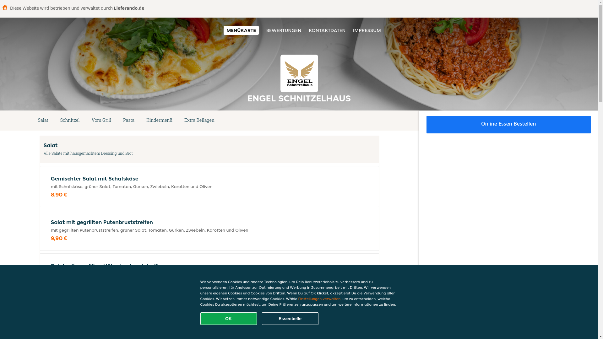website screenshot of https://engelschnitzelhaus-stuttgart.de/