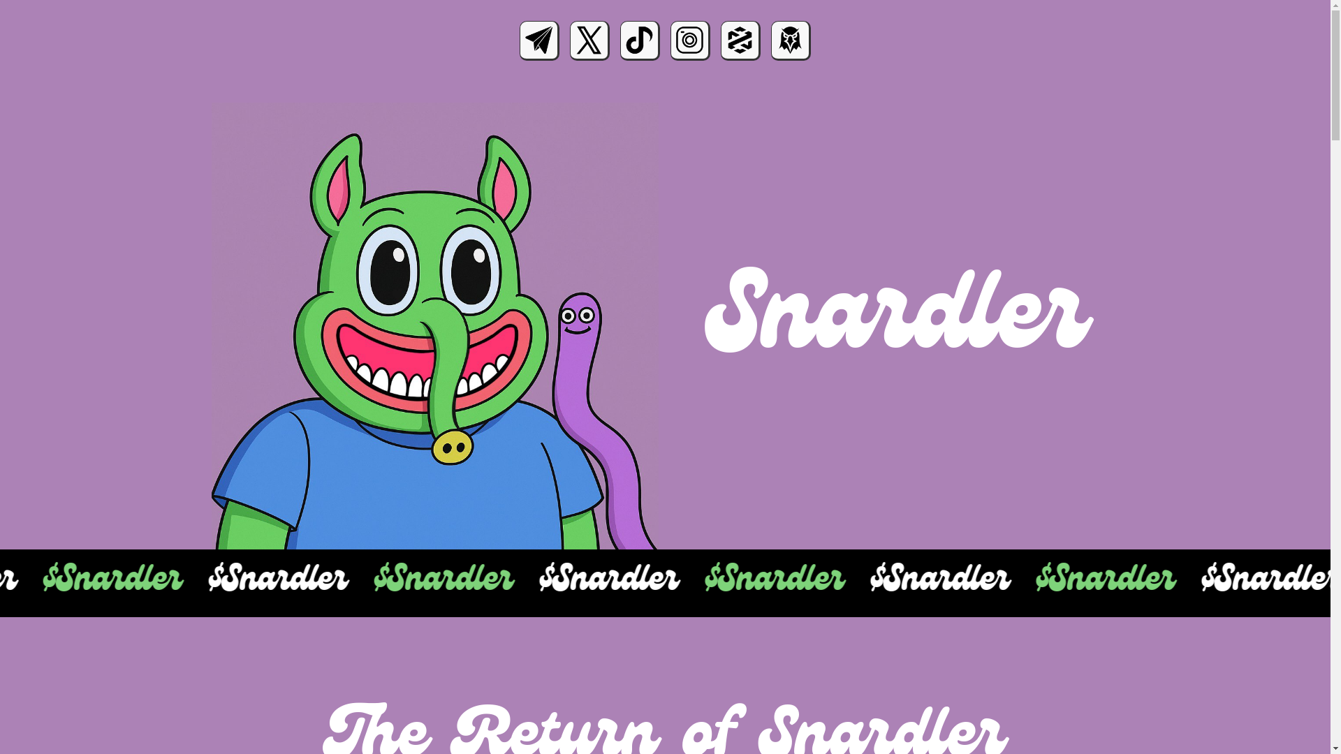 website screenshot of https://snardler.fun/