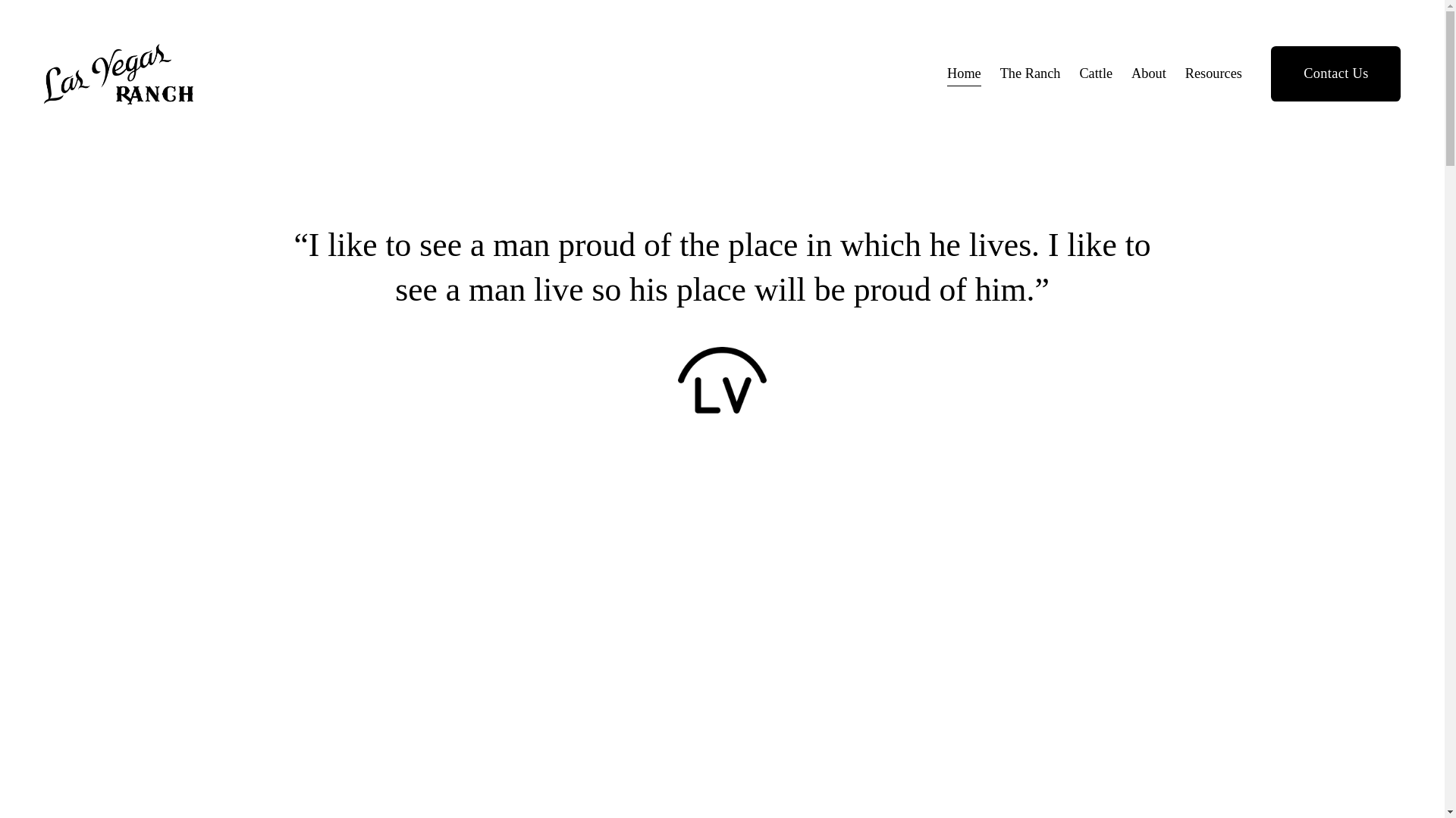 website screenshot of https://lasvegasranch.net/