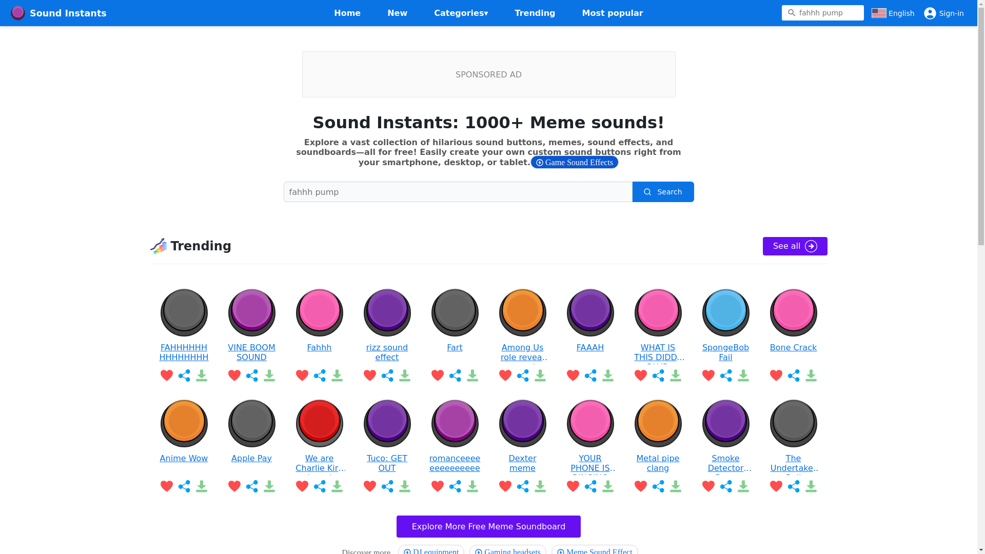 website screenshot of https://soundinstants.com/#google_vignette