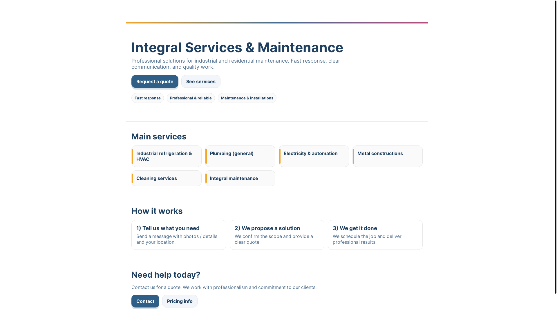 website screenshot of https://serviespress.com