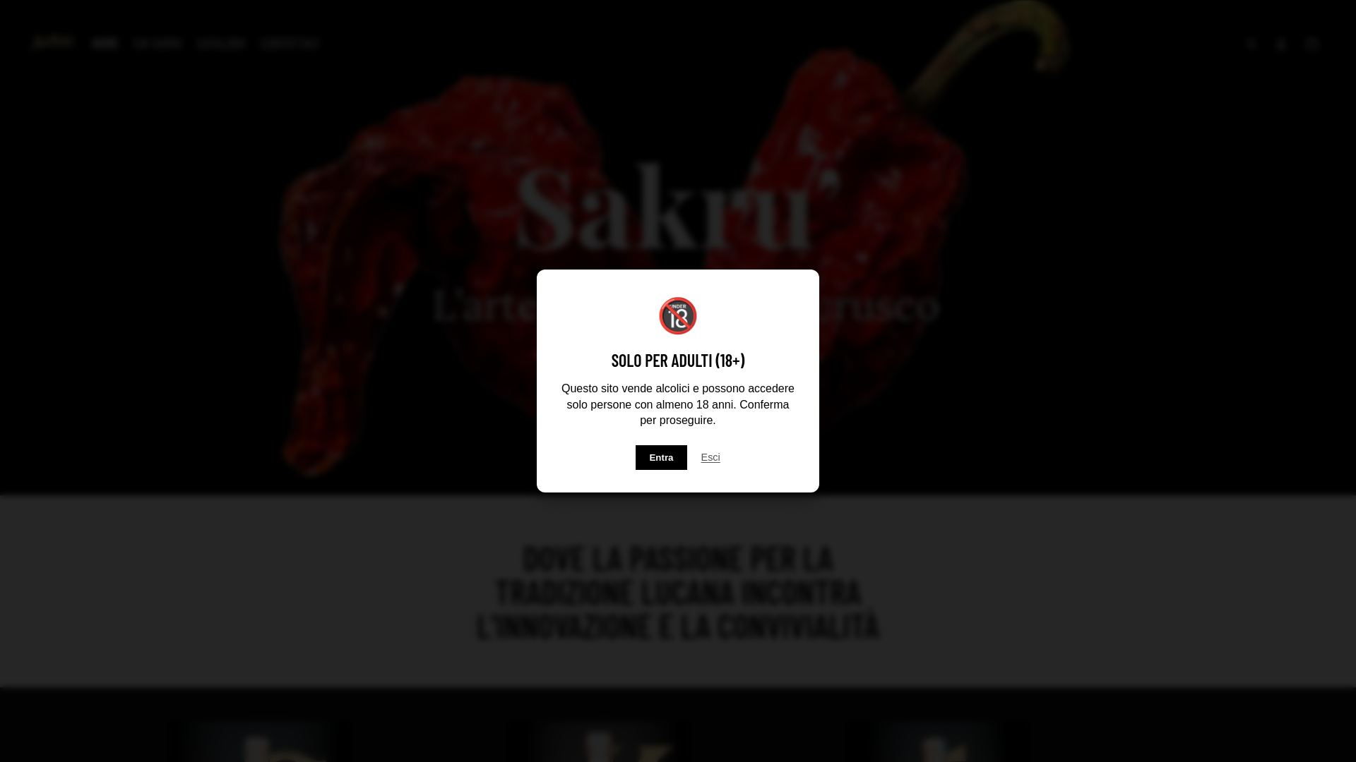 website screenshot of https://sakrucuorelucano.it/