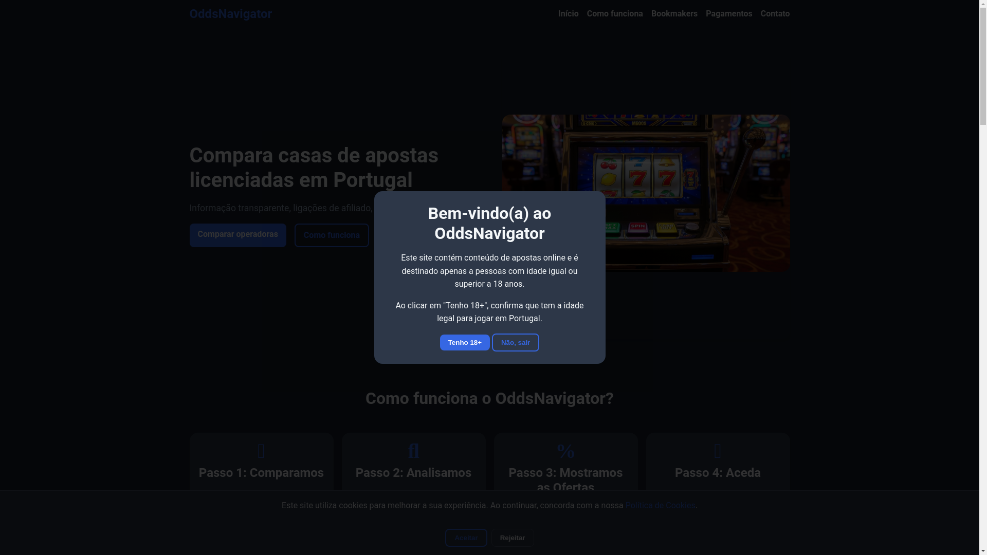 website screenshot of https://oddsnavigator-pt.com/