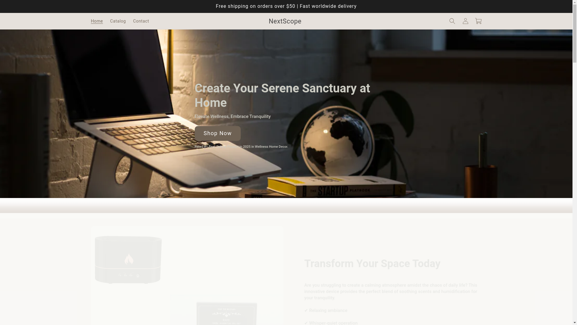 website screenshot of https://nextscope.net/
