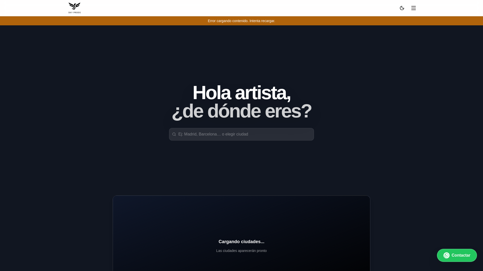 website screenshot of https://skyprodsv1.pages.dev/