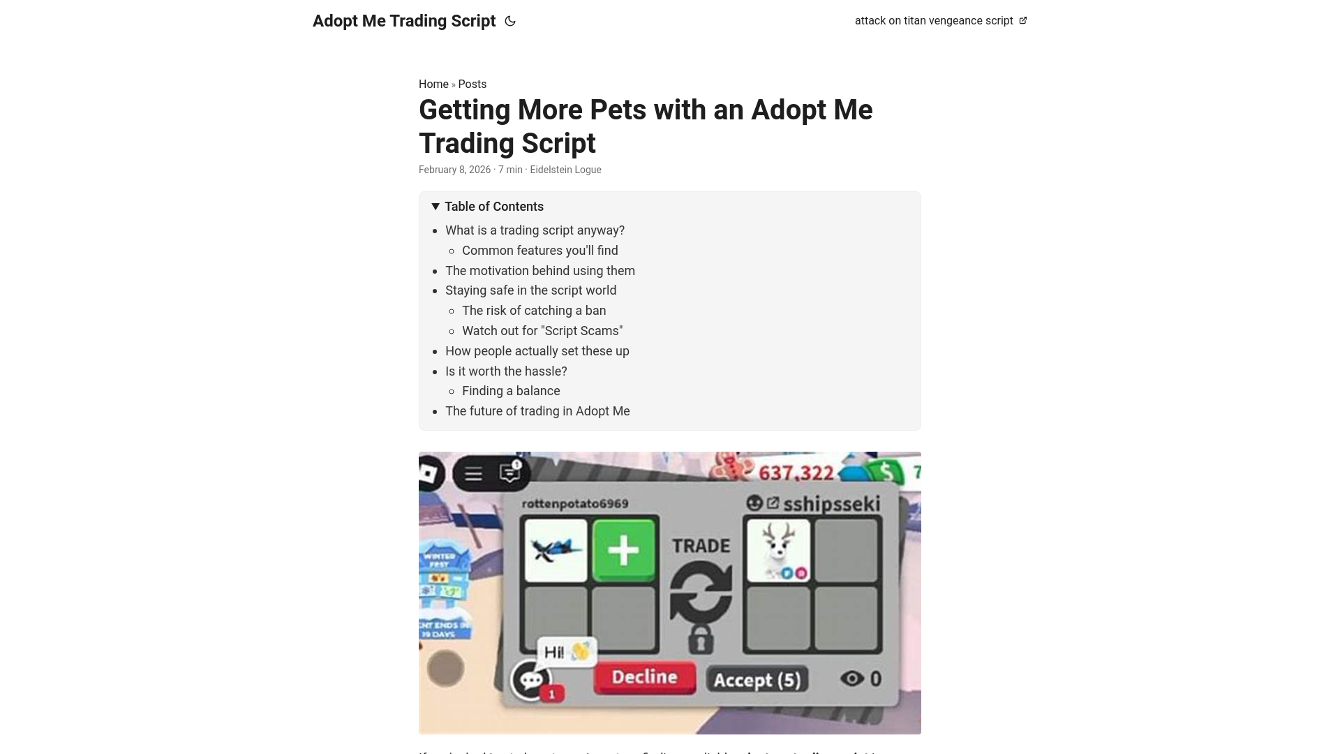 website screenshot of https://adopt-me-trading-script.pages.dev/