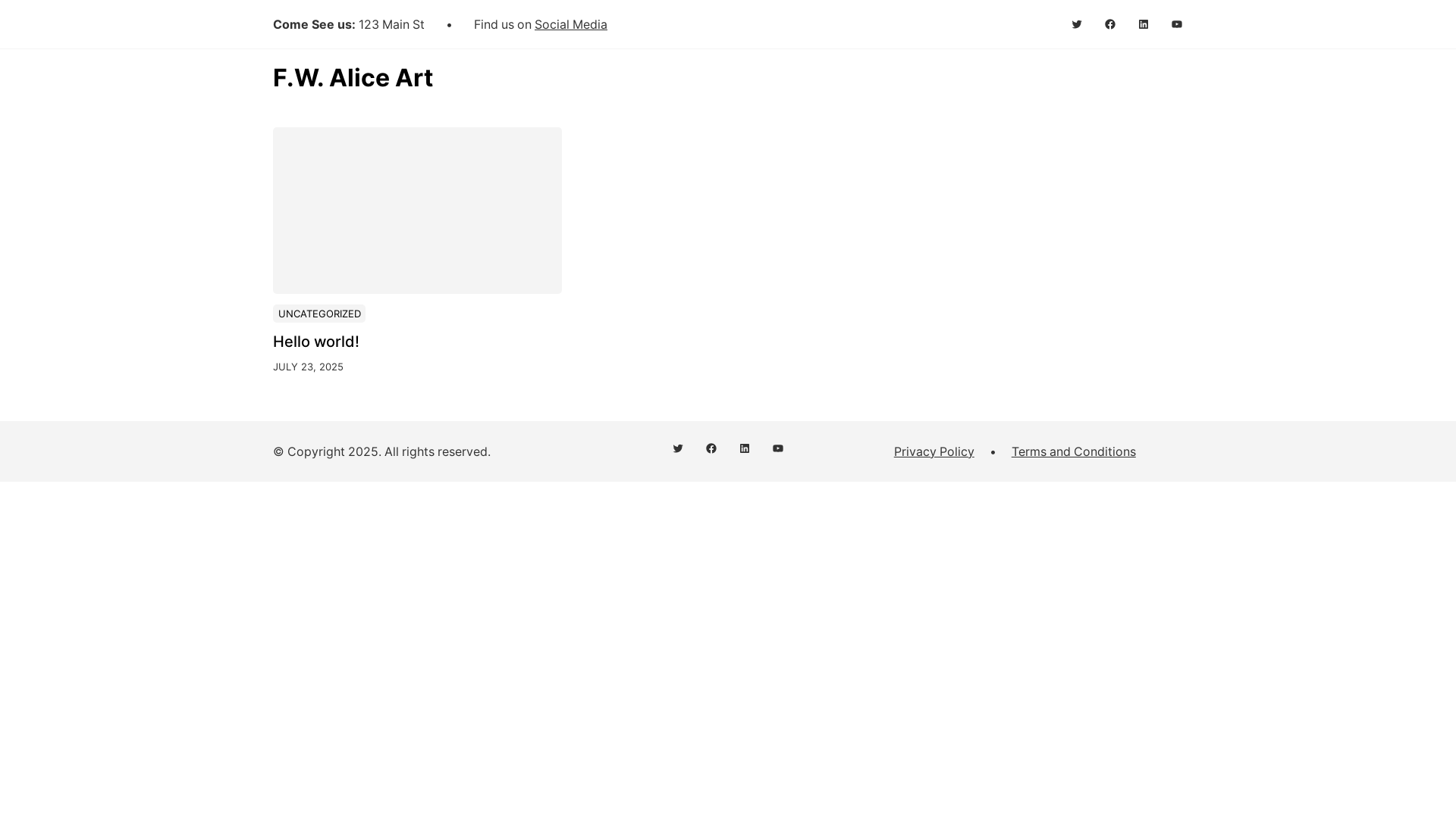 website screenshot of https://fwaliceart.com/