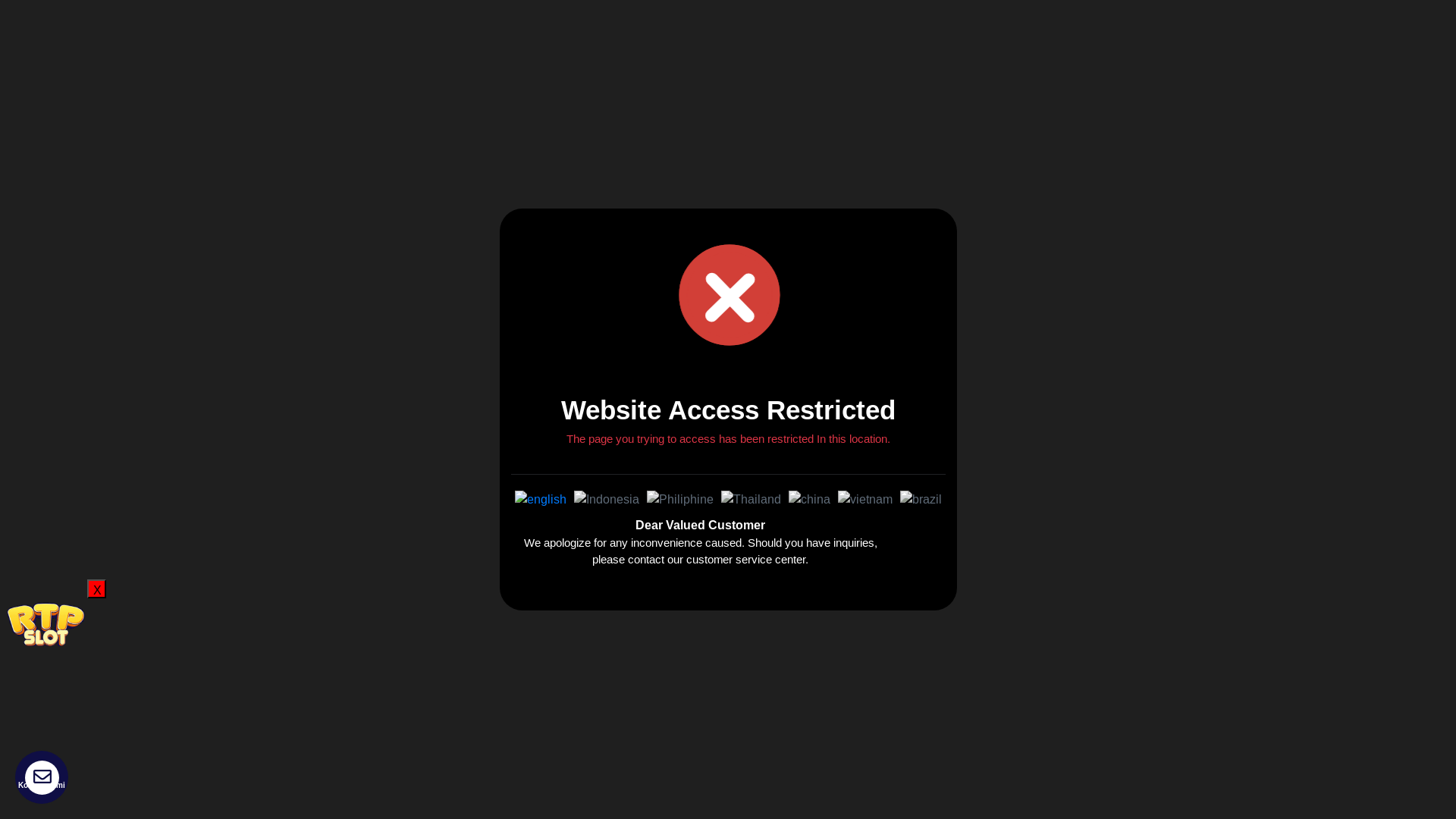 website screenshot of https://nagaslot777link12.top/