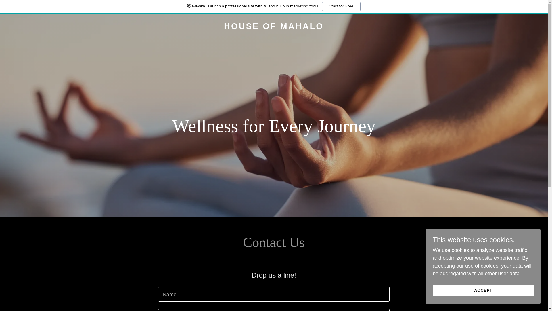website screenshot of https://houseofmahalo.au/