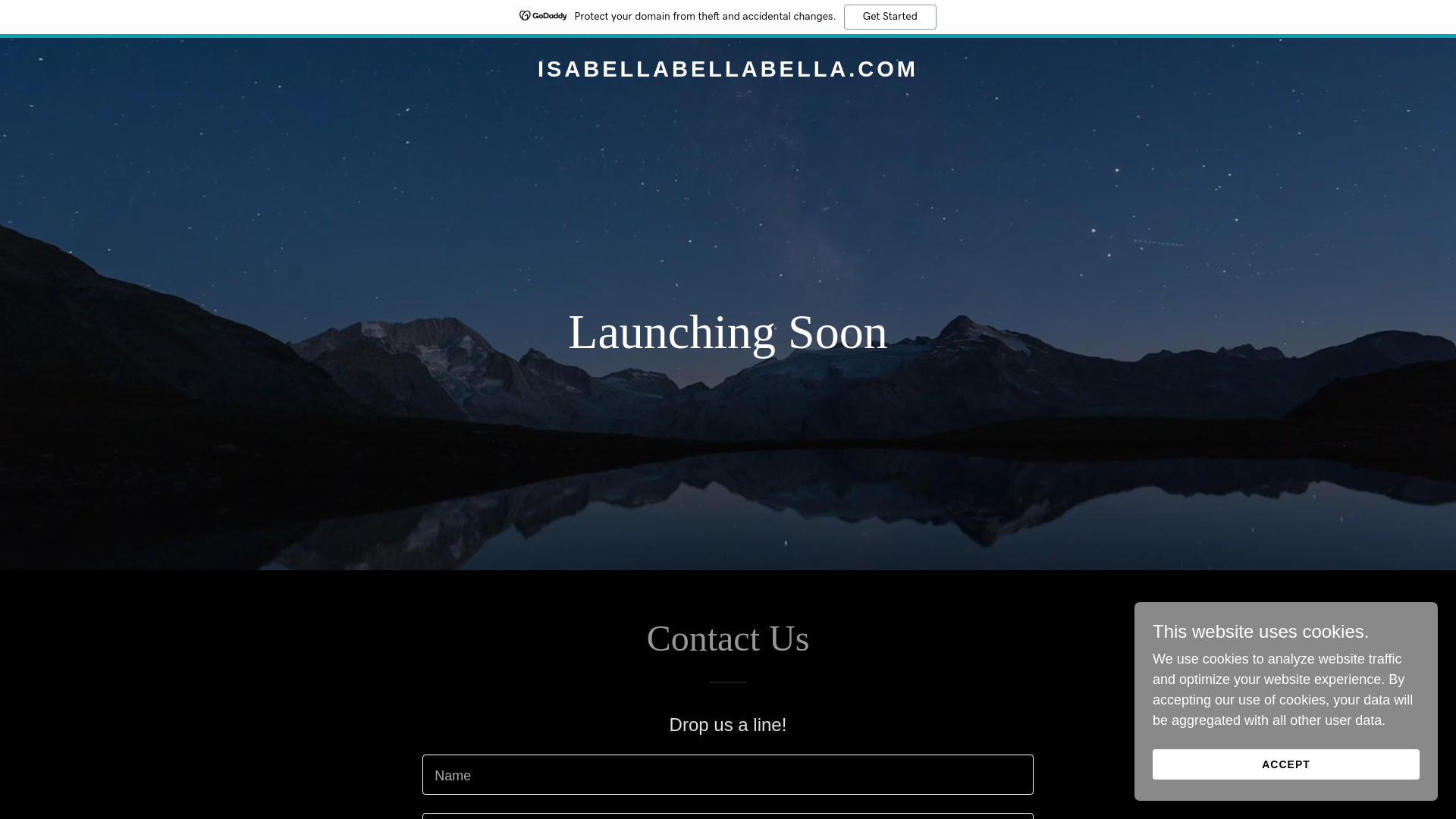 website screenshot of https://isabellabellabella.com/