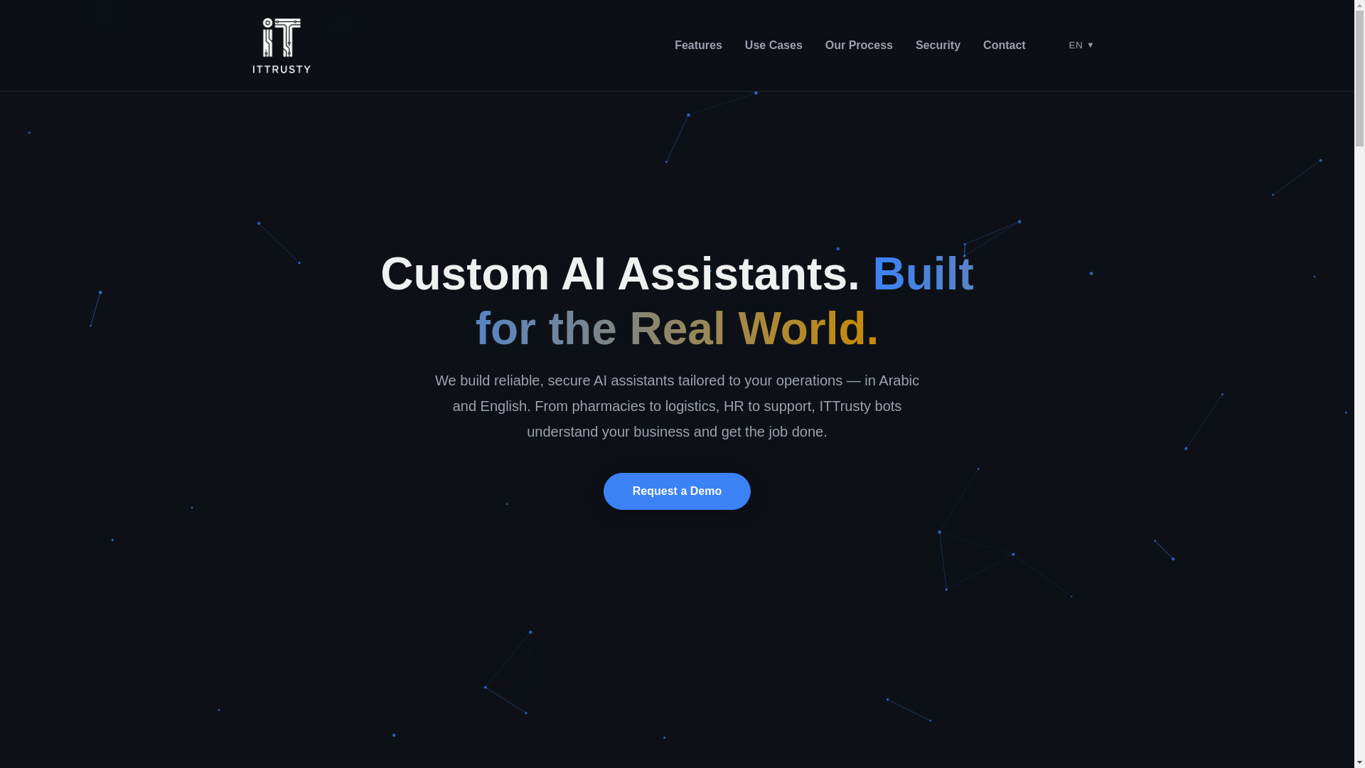 website screenshot of https://ittrusty.com/