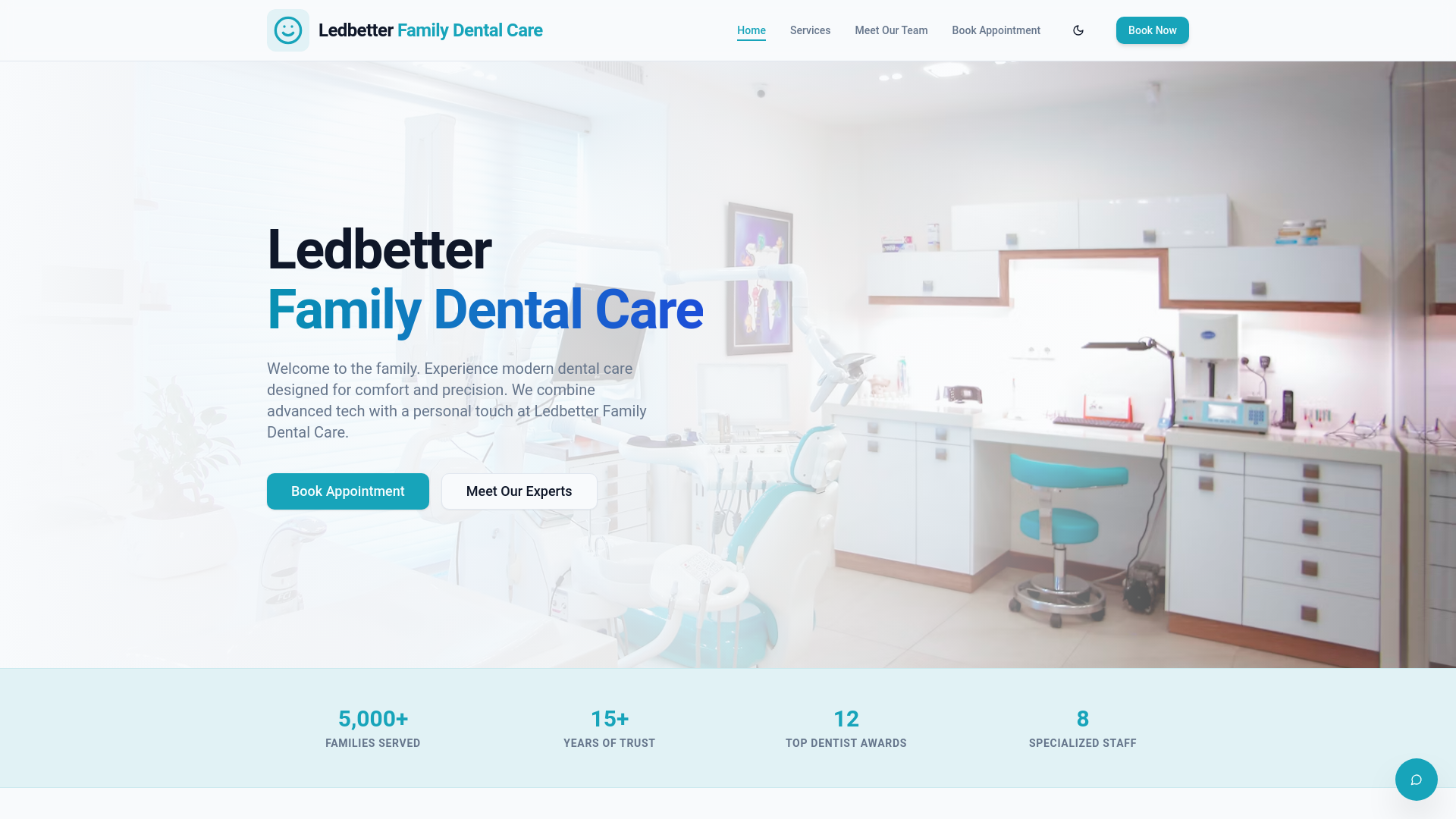 website screenshot of https://lptfamilydentalcare.pages.dev/