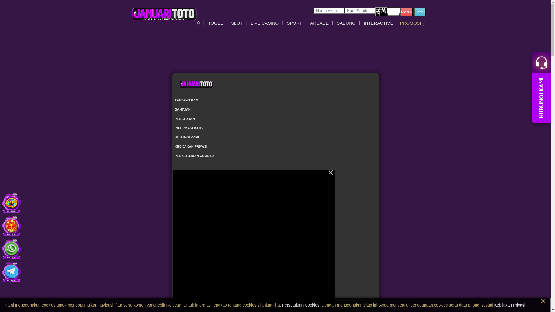 website screenshot of https://januaritoto9.com/