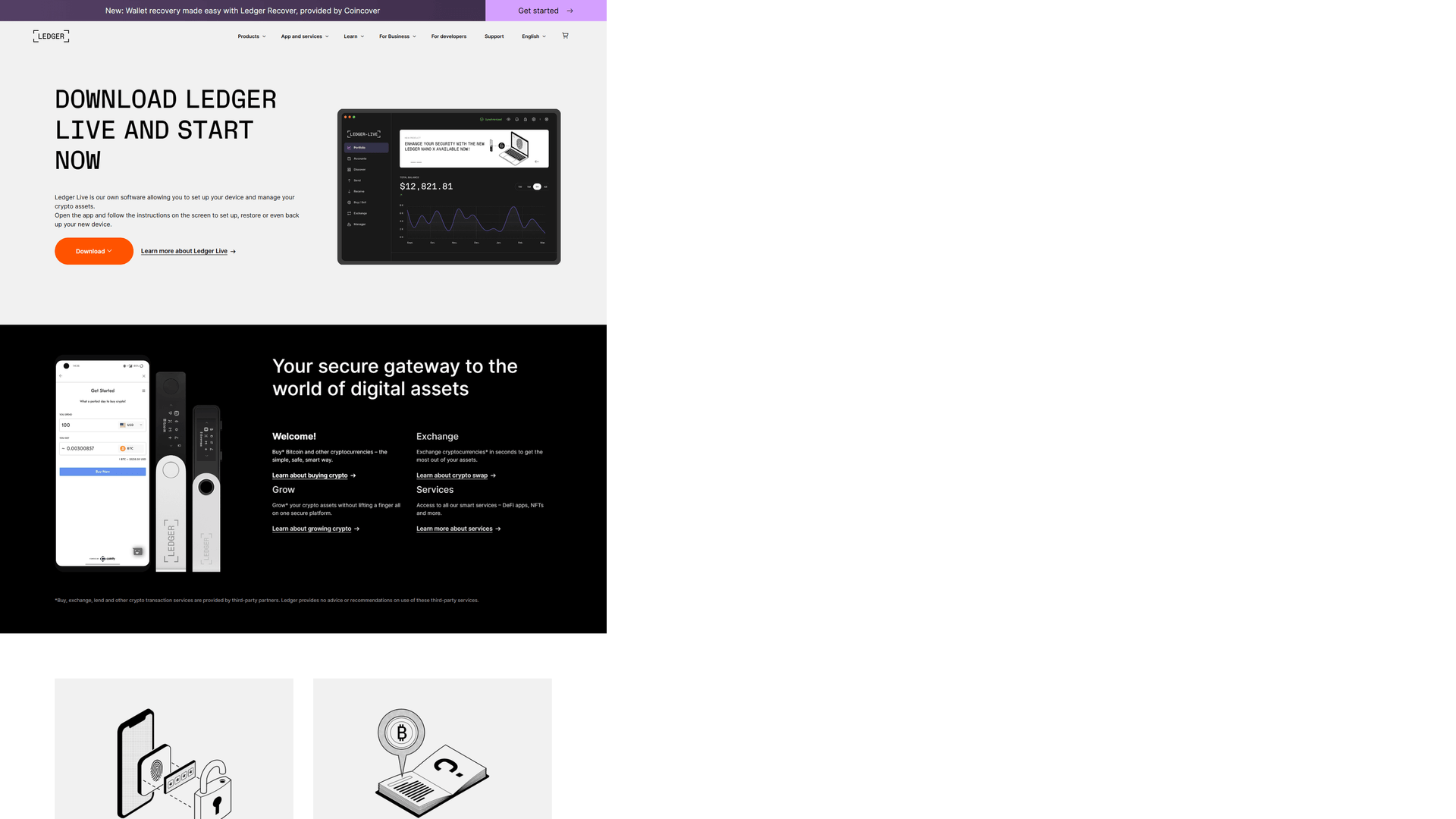 website screenshot of https://academy-ledger.webflow.io