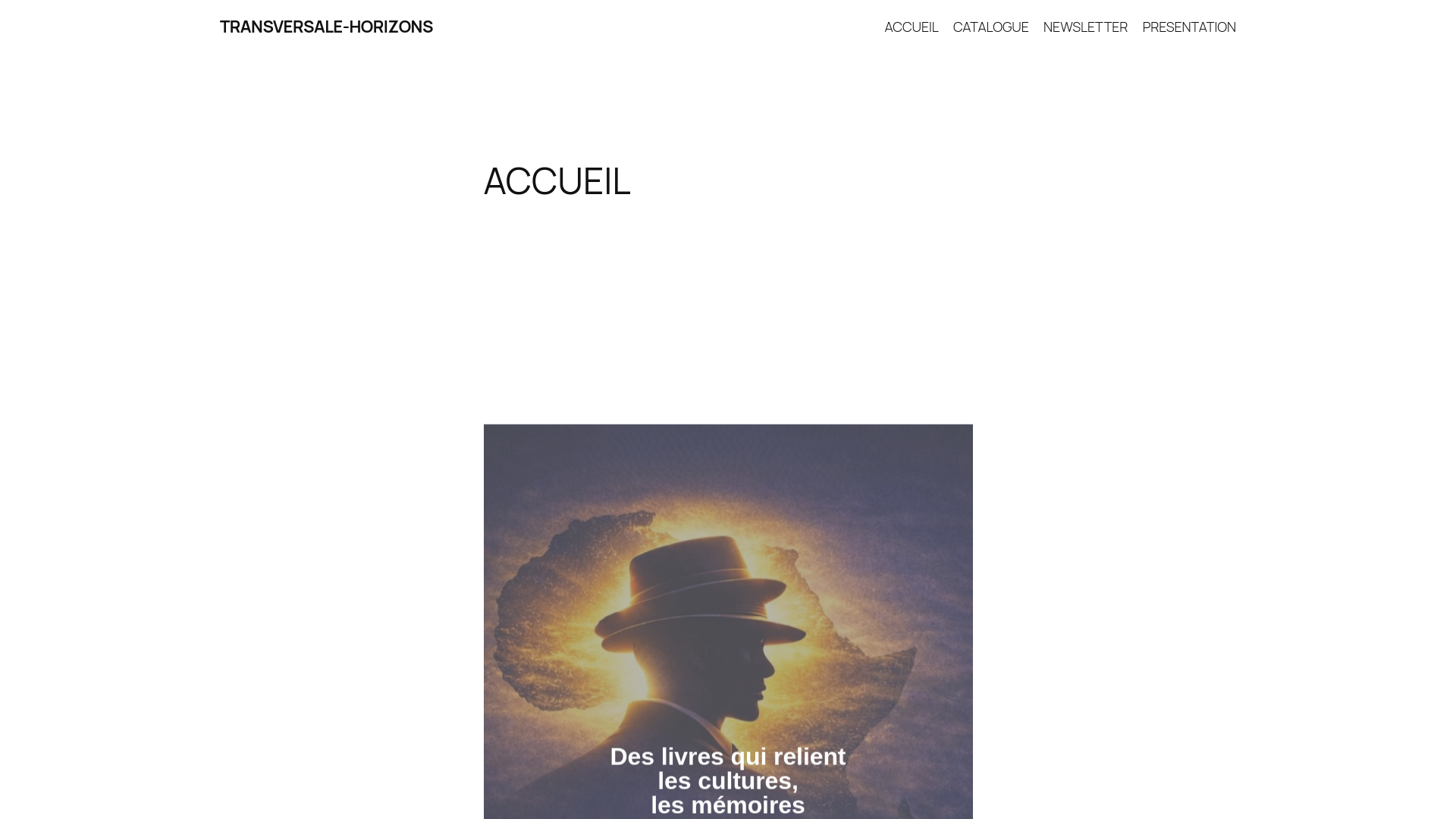 website screenshot of https://transversale-horizons.fr/