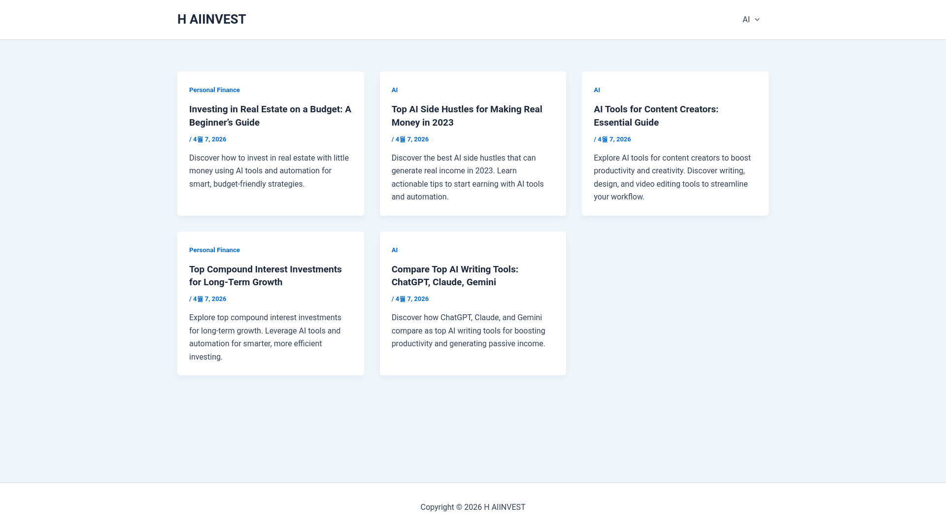 website screenshot of https://haiinvest.store/