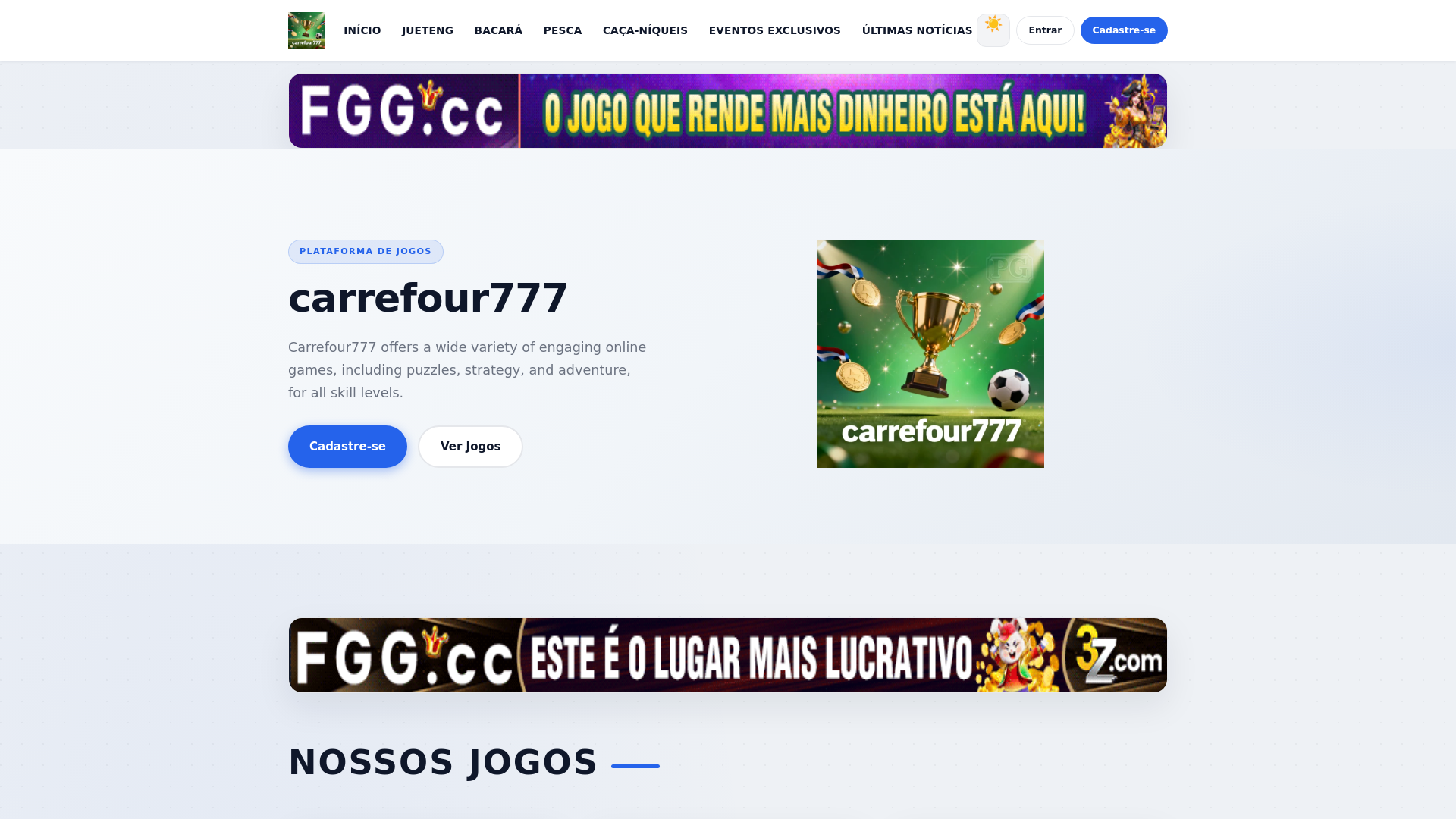 website screenshot of https://carrefour777u.com/