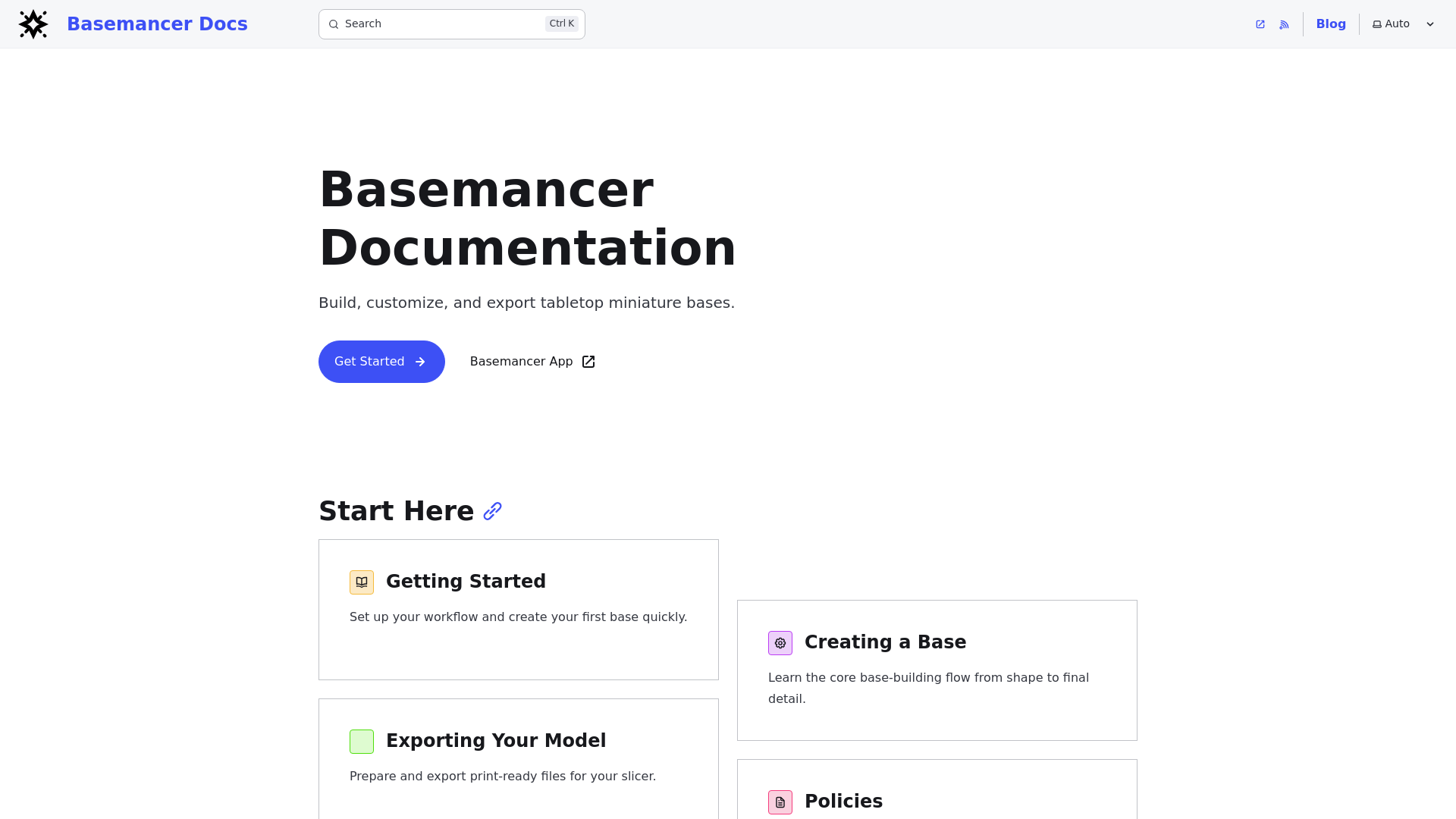 website screenshot of https://basemancer-docs.pages.dev/