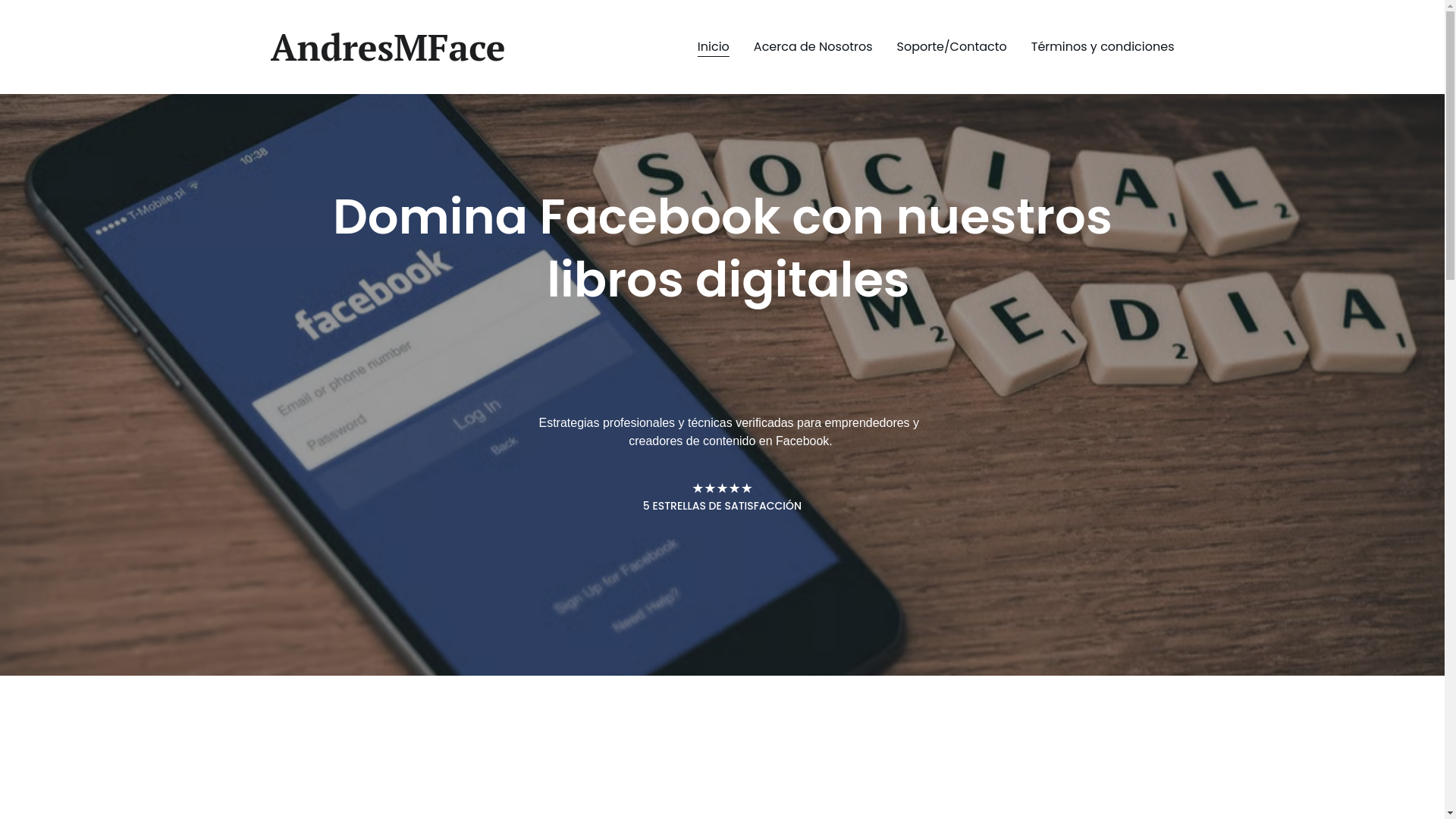 website screenshot of https://andresmface.store/
