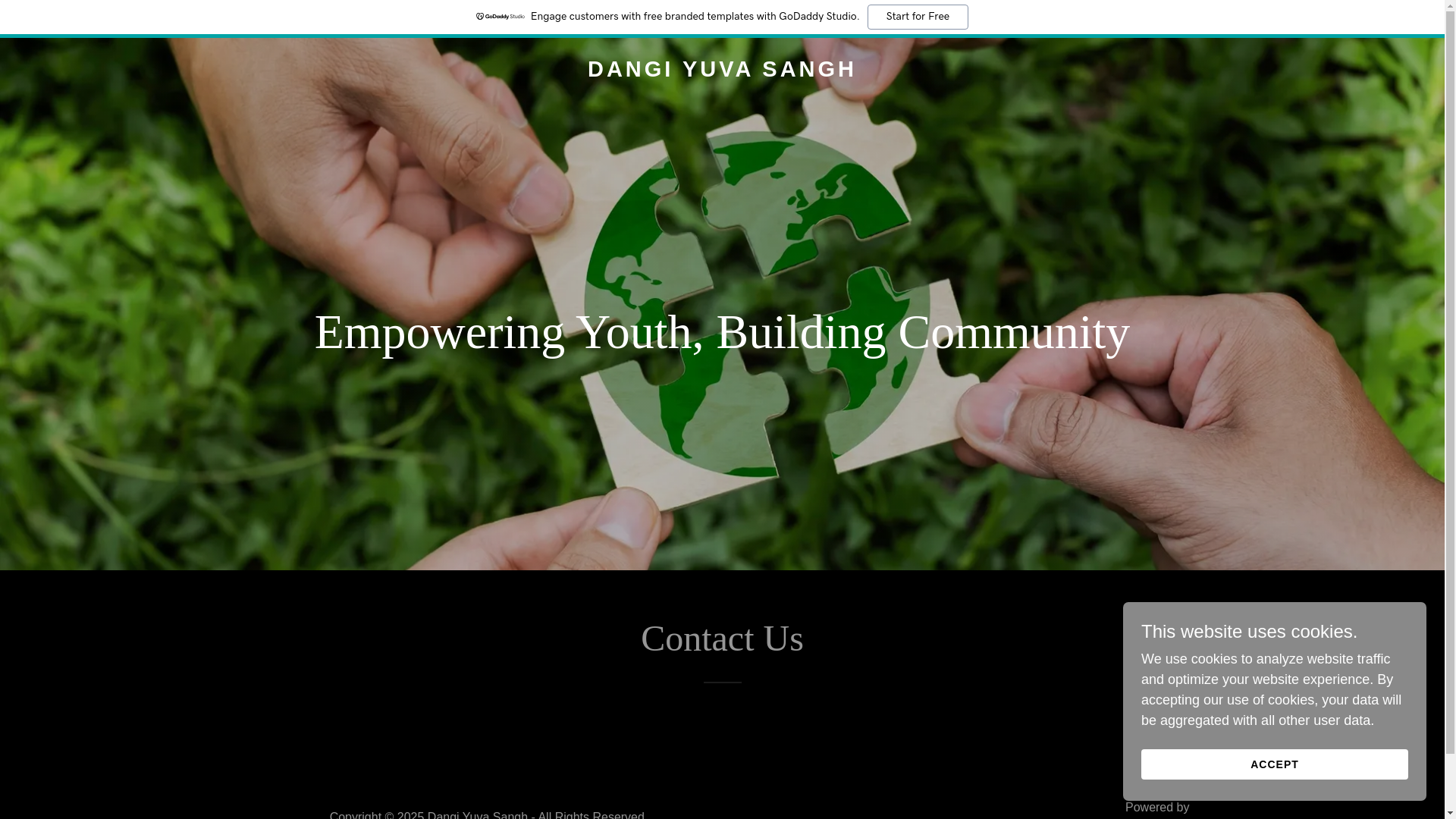 website screenshot of https://dangiyuvasangh.com/