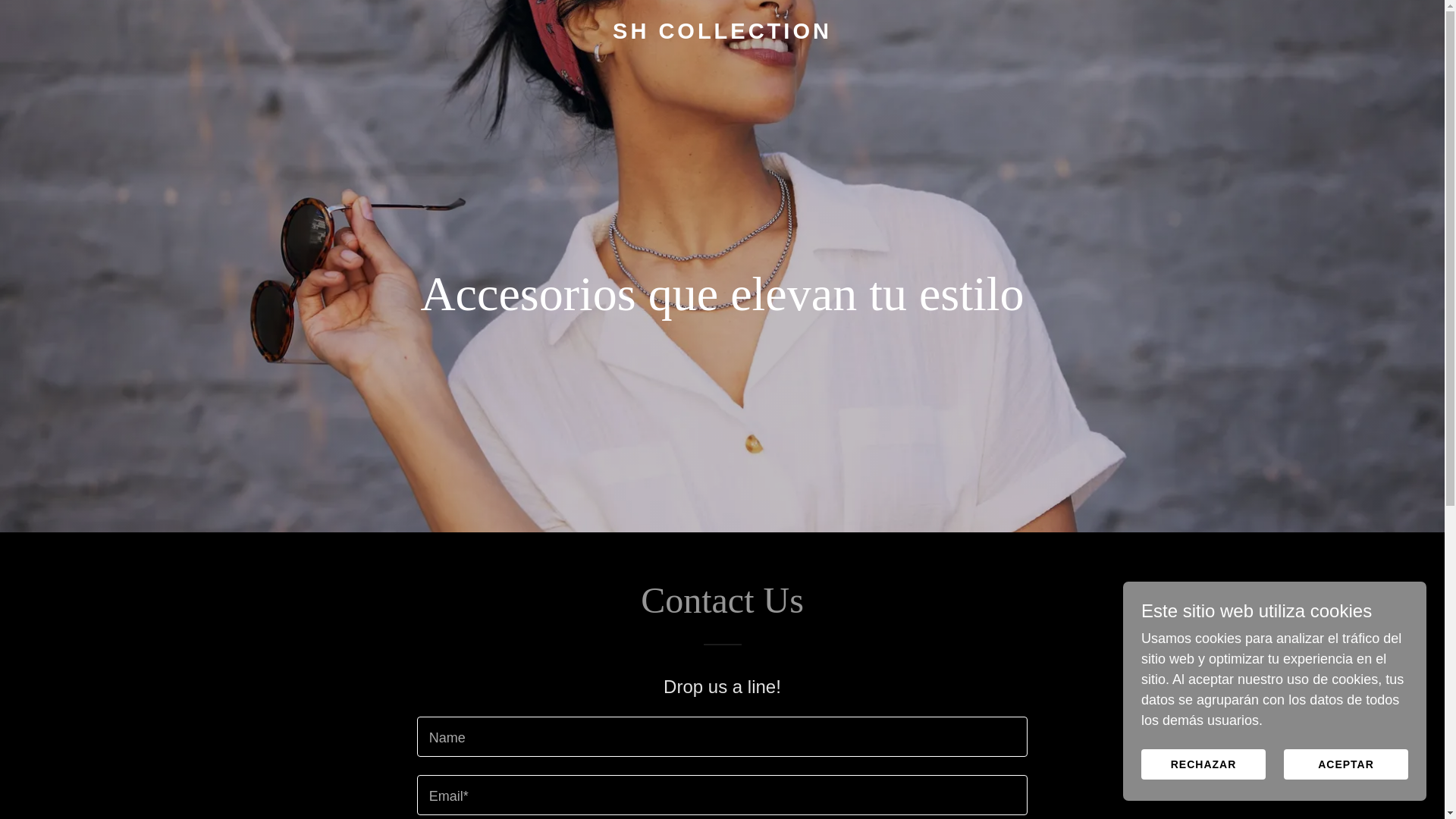website screenshot of https://shcollection.eu/