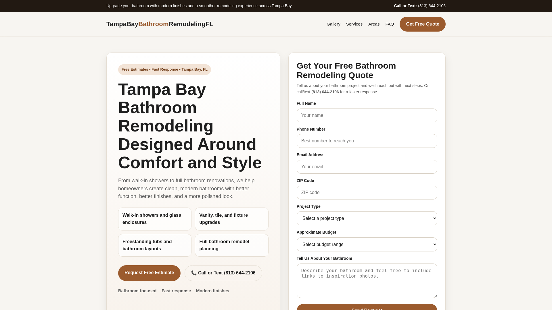 website screenshot of https://tampabaybathroomremodelingfl.com/
