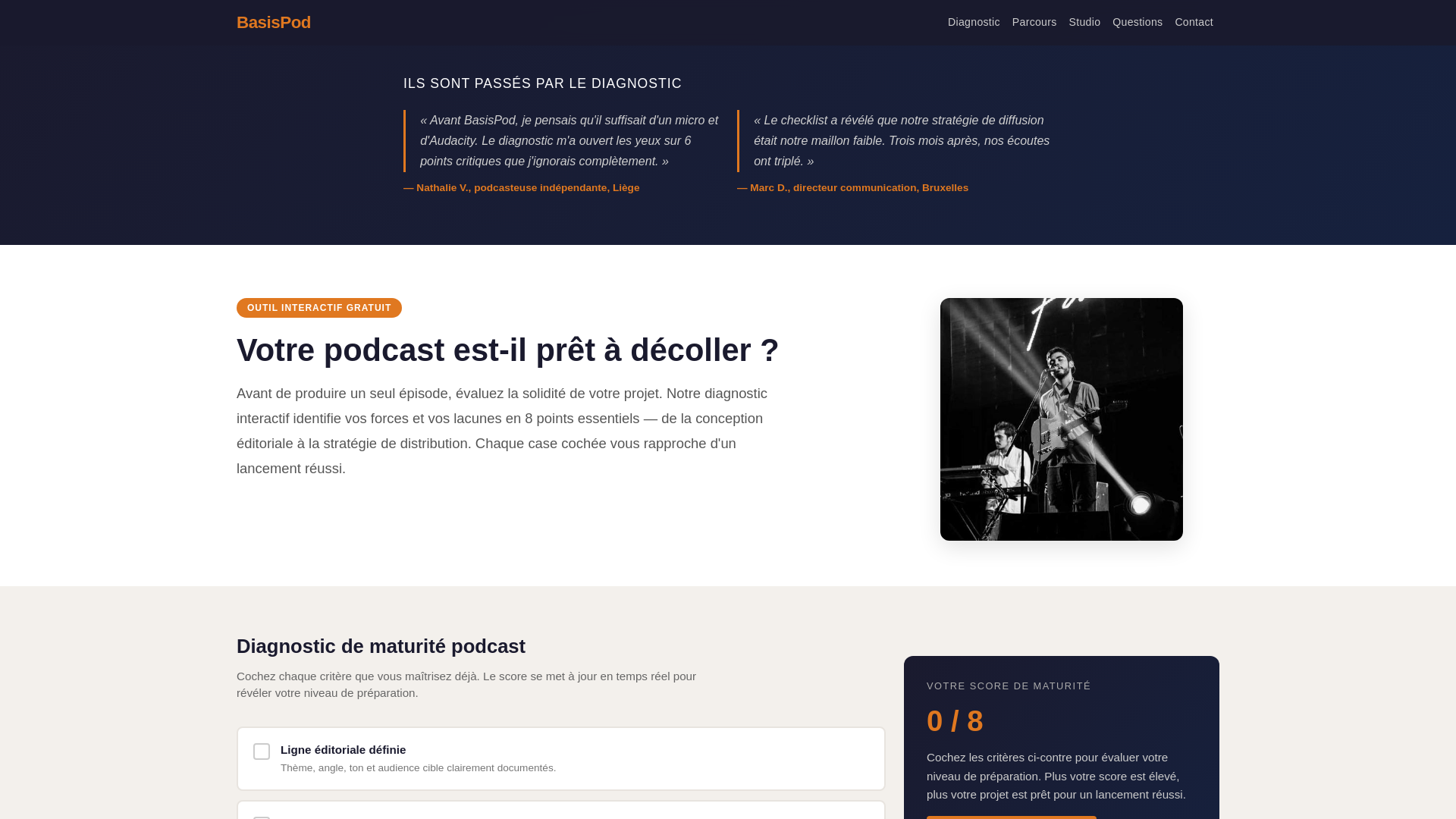 website screenshot of https://basispod.xyz/