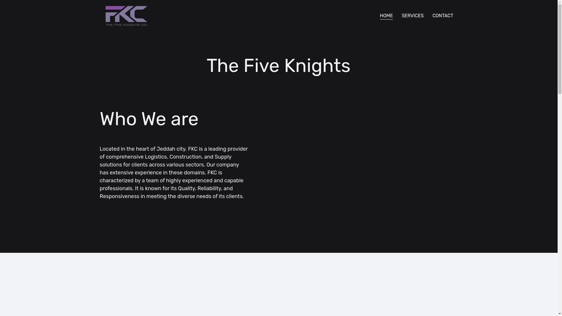 website screenshot of https://fiveknightsco.com/