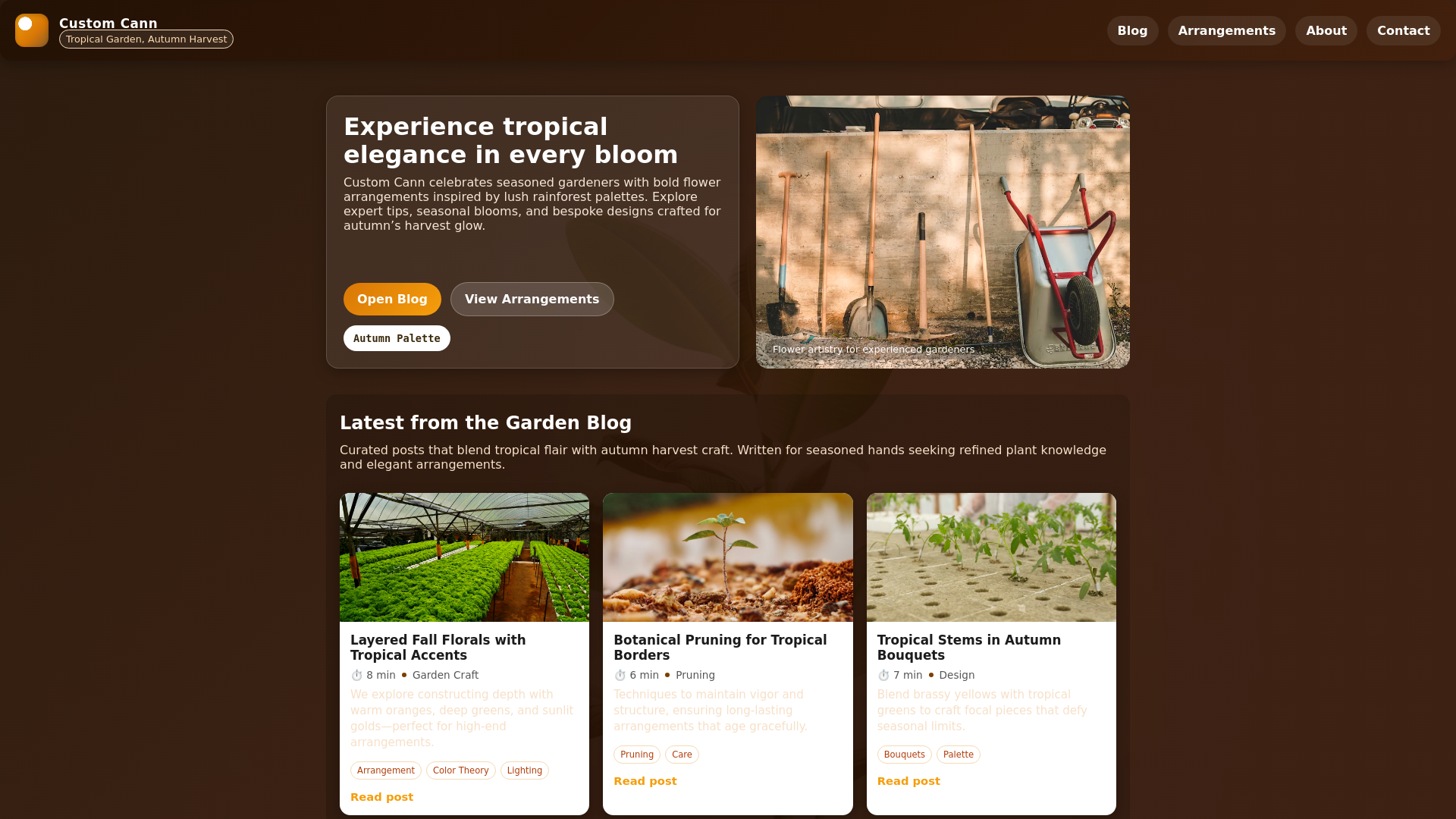 website screenshot of https://itscustomcc.com