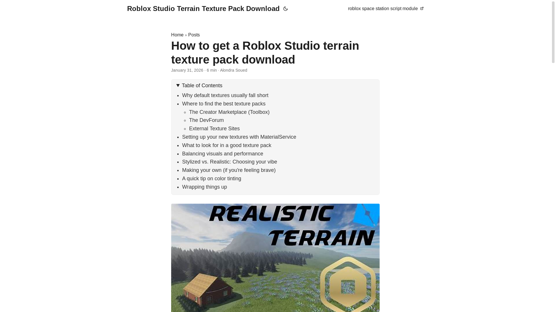 website screenshot of https://roblox-studio-terrain-texture-pack-download.pages.dev/
