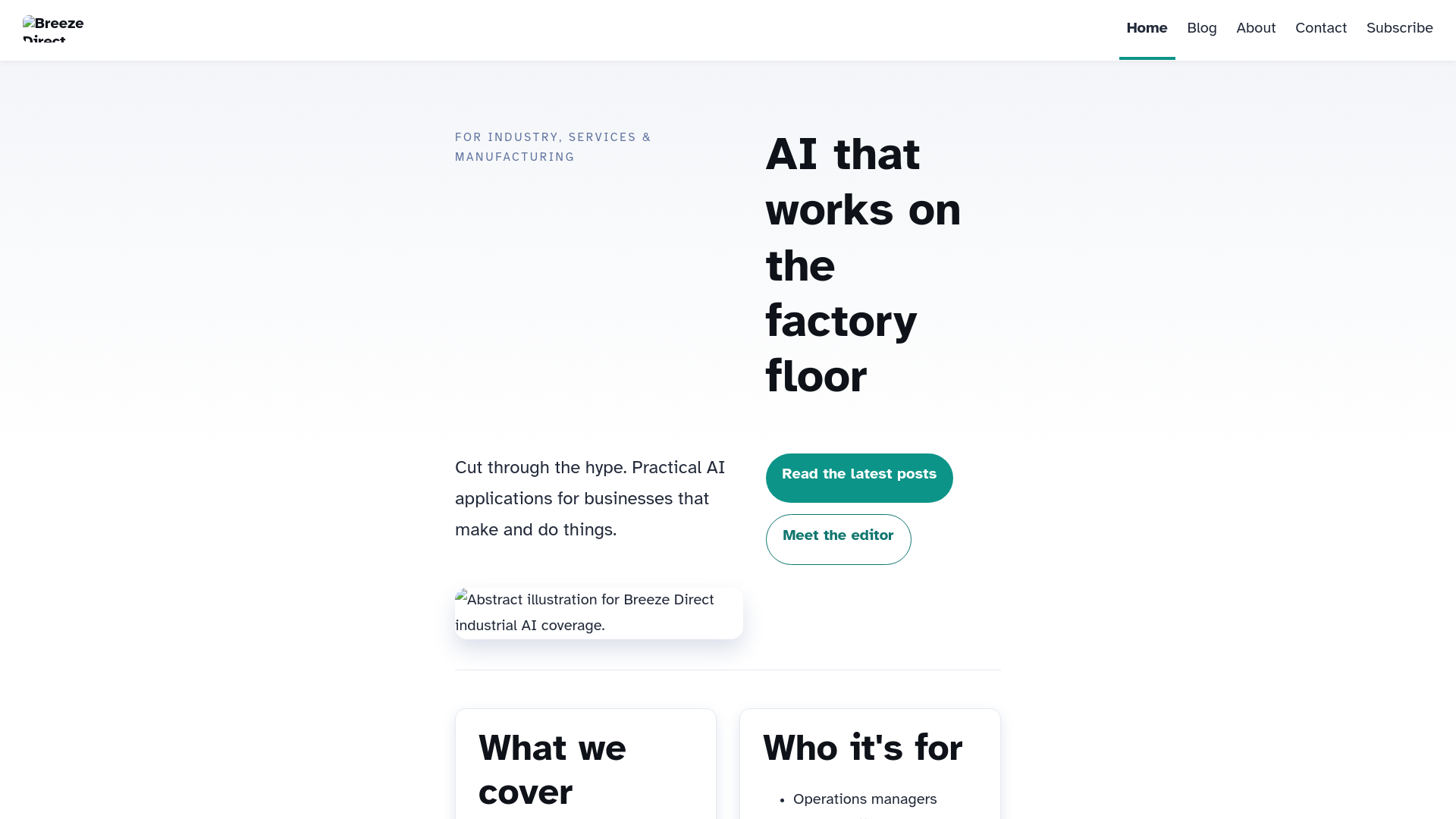 website screenshot of https://breezedirect.pages.dev/
