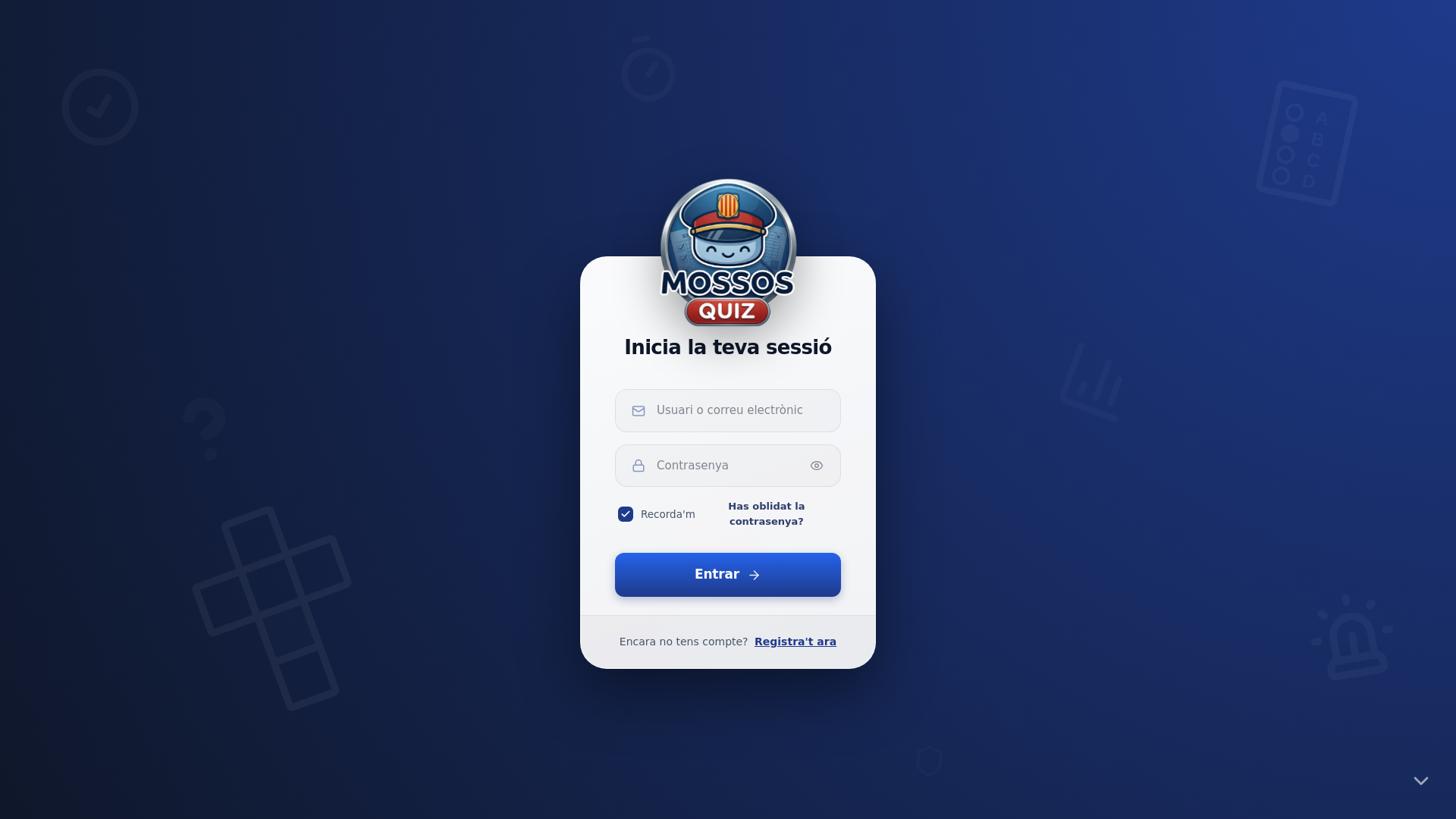 website screenshot of https://mossosquiz.cat/