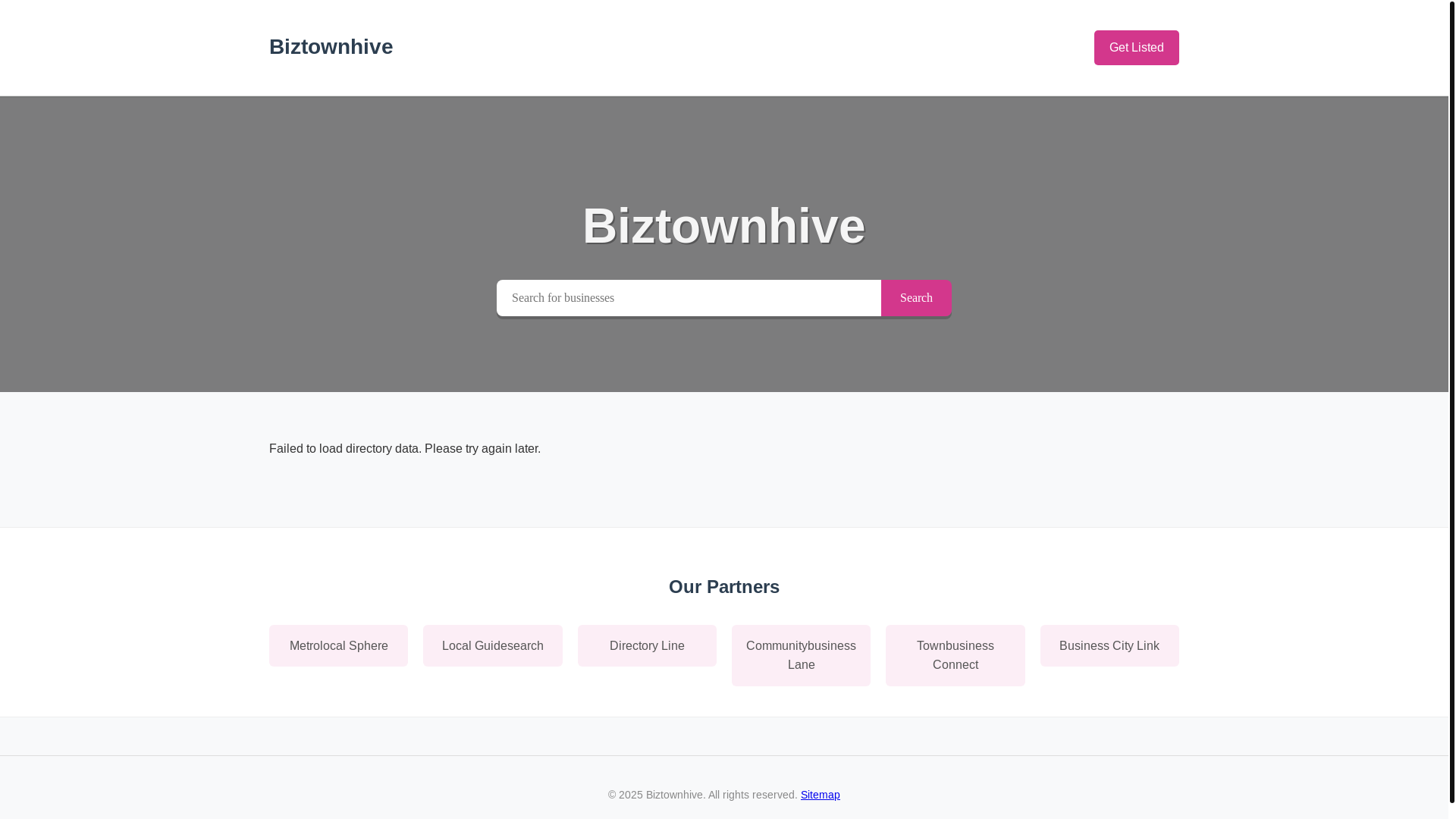 website screenshot of https://biztownhive.pages.dev/