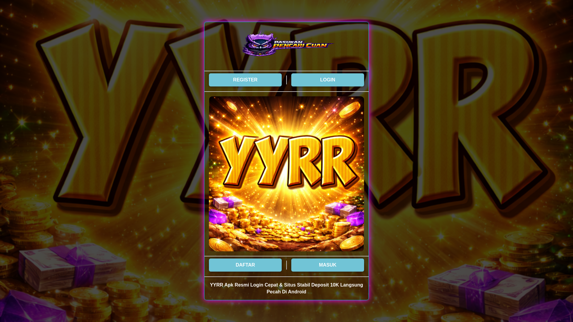 website screenshot of https://yyrr-login-cepat.pages.dev/