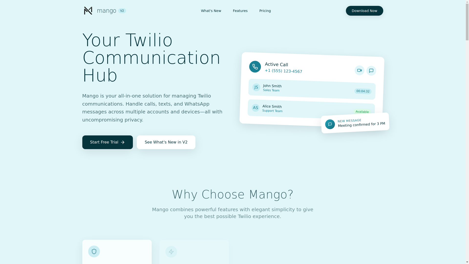 website screenshot of https://mango-v2-website.pages.dev/
